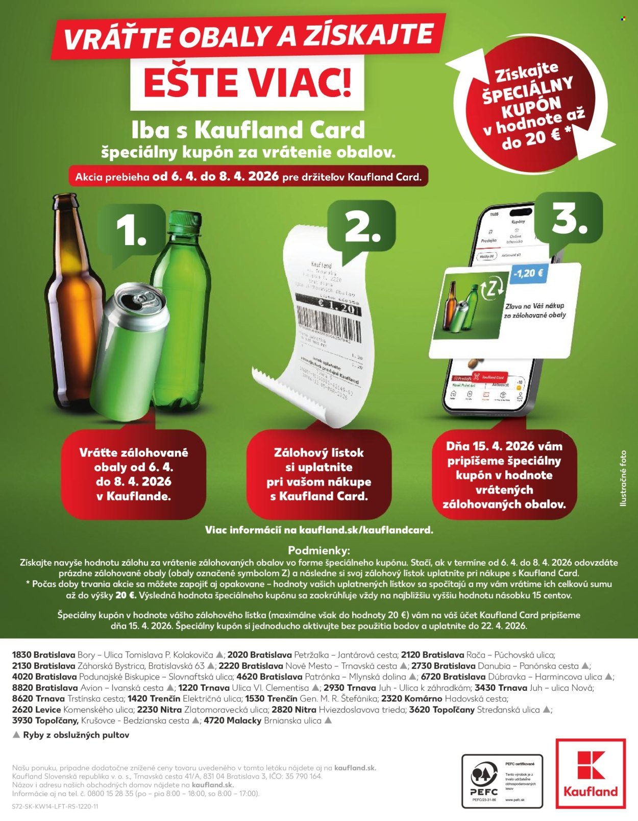 KAUFLAND leták - Od stredy 1.4.2026 (2026-04-01 - 2026-04-08) | 72