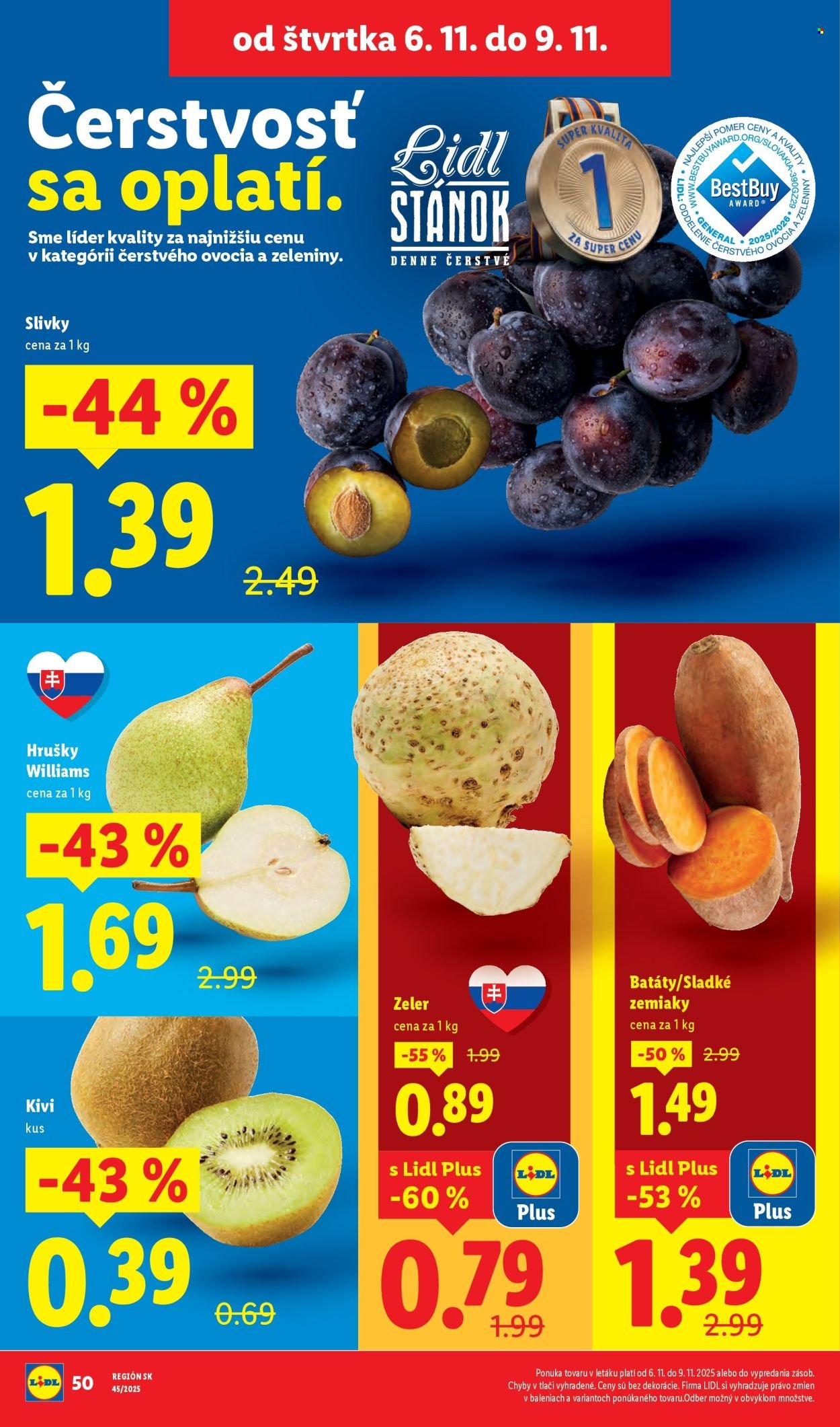 LIDL leták - Od pondelka 3.11.2025 (2025-11-03 - 2025-11-09) | 62