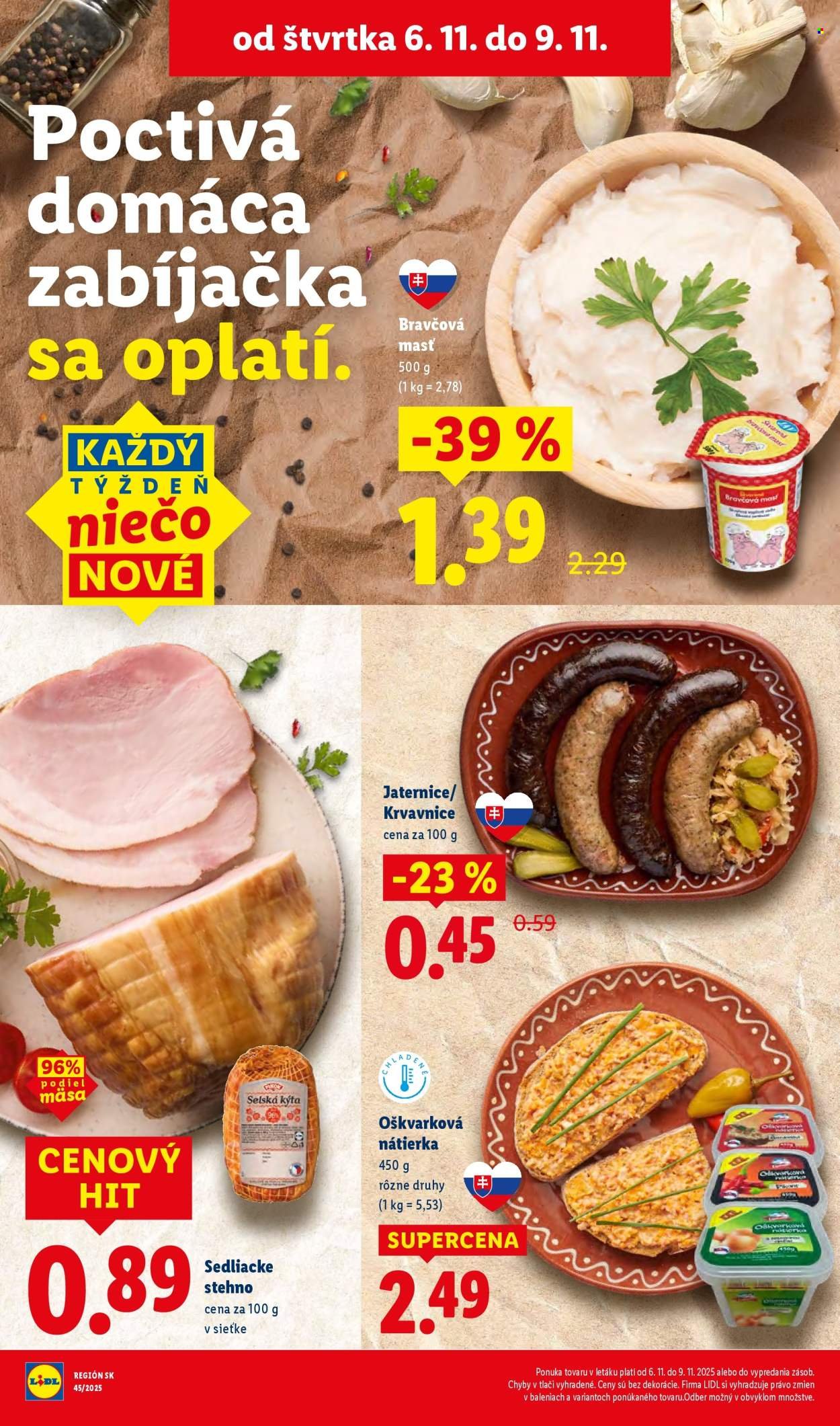 LIDL leták - Od pondelka 3.11.2025 (2025-11-03 - 2025-11-09) | 66