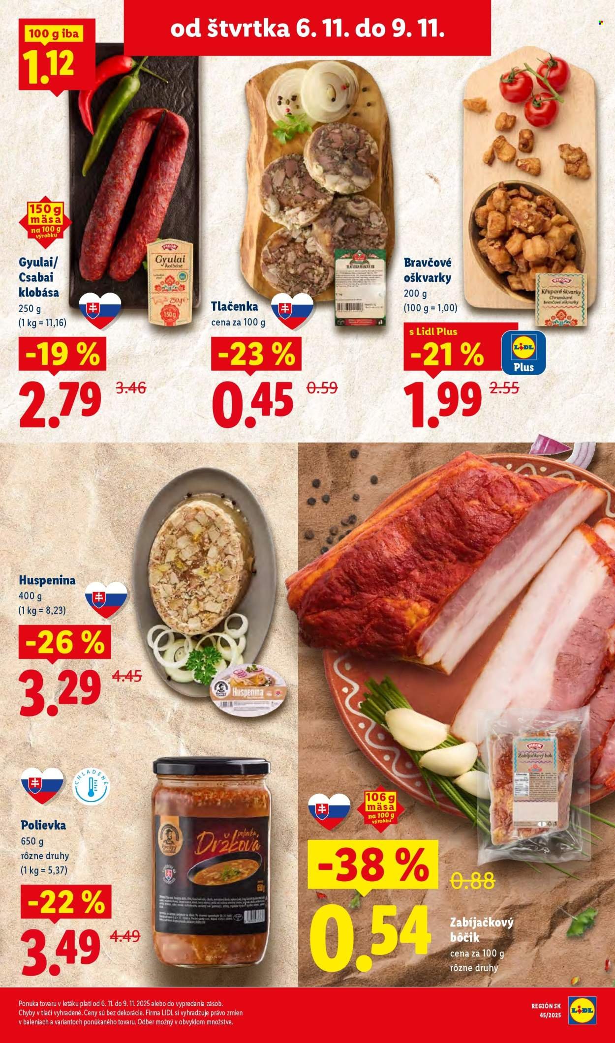 LIDL leták - Od pondelka 3.11.2025 (2025-11-03 - 2025-11-09) | 67