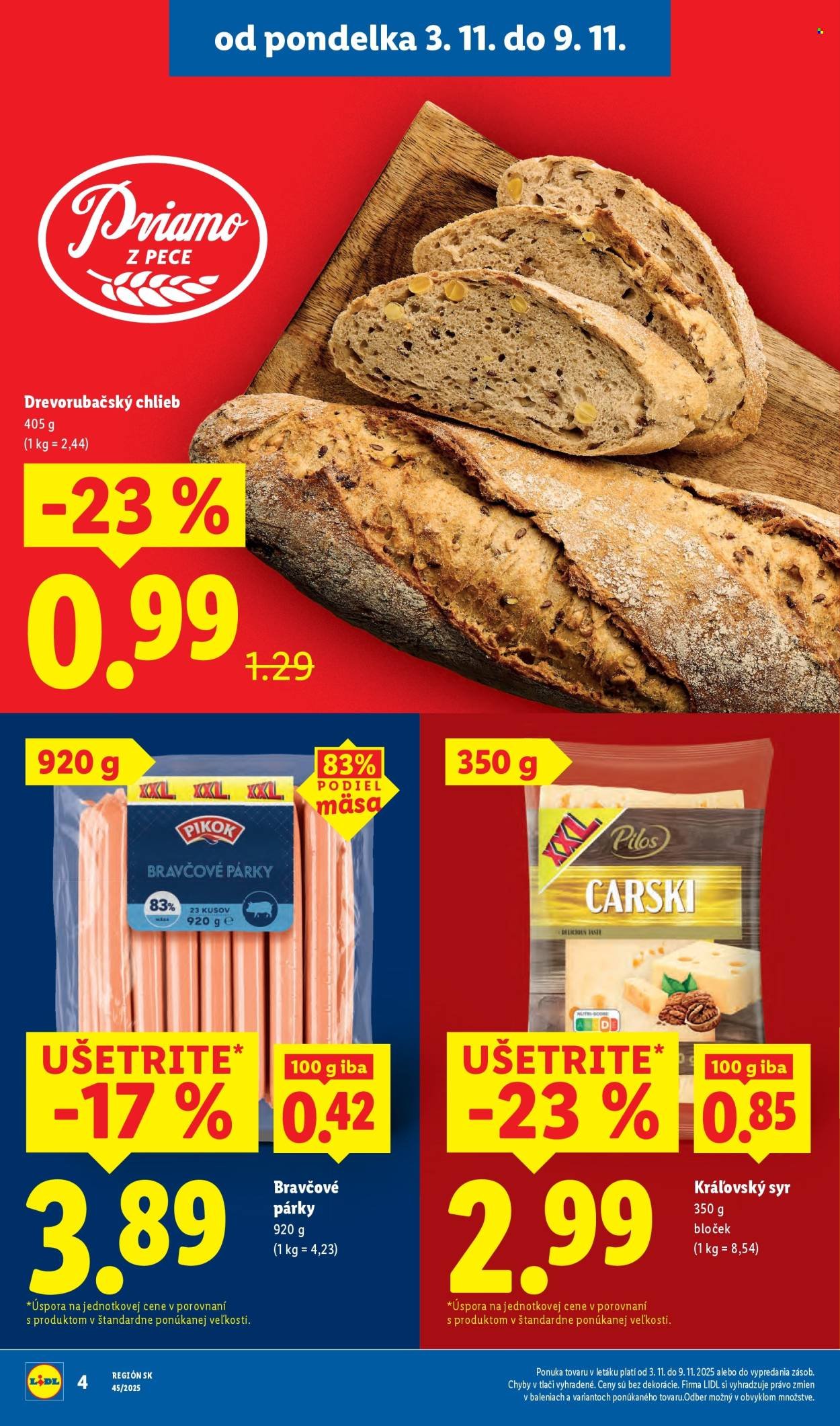 LIDL leták - Od pondelka 3.11.2025 (2025-11-03 - 2025-11-09) | 8