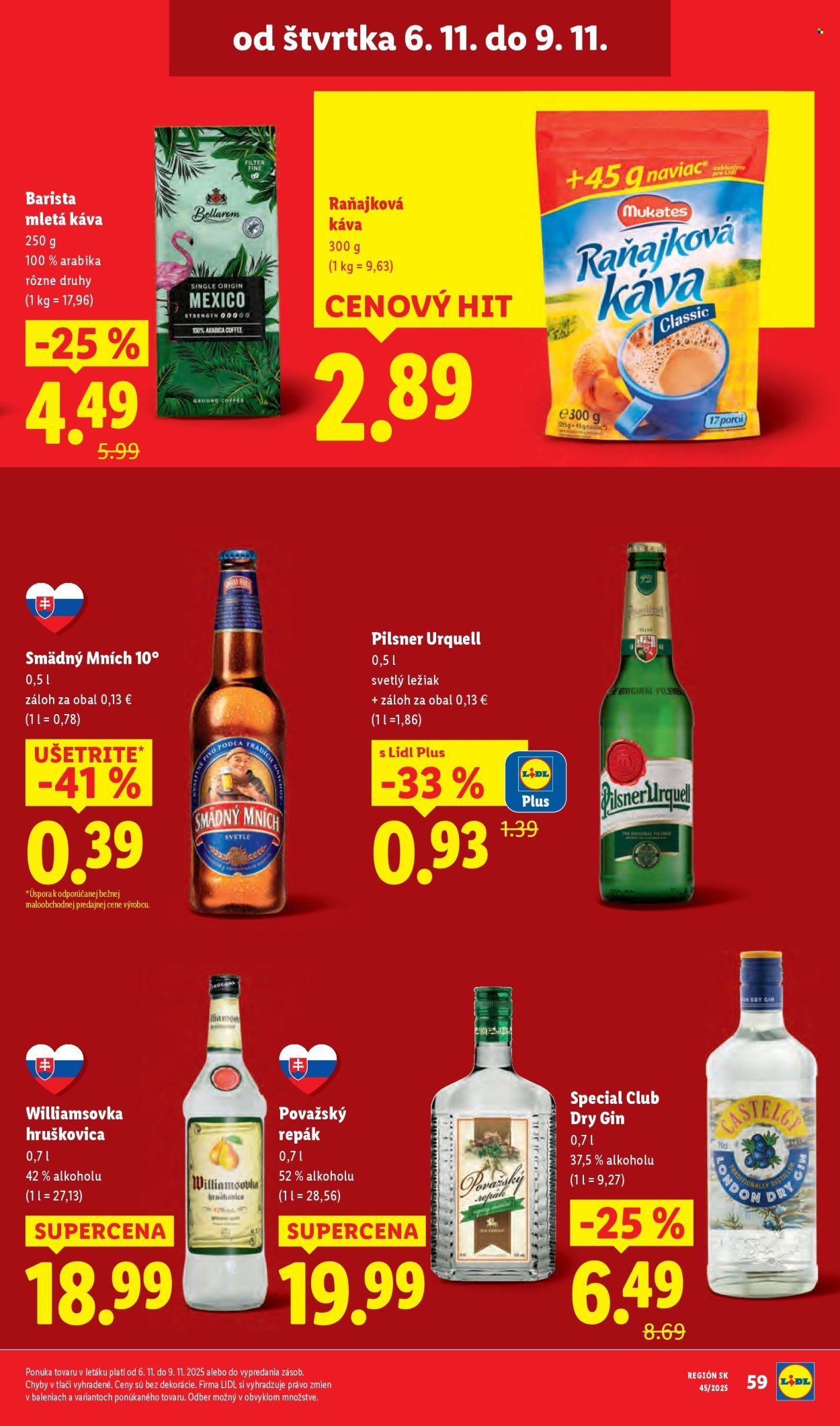 LIDL leták - Od pondelka 3.11.2025 (2025-11-03 - 2025-11-09) | 72