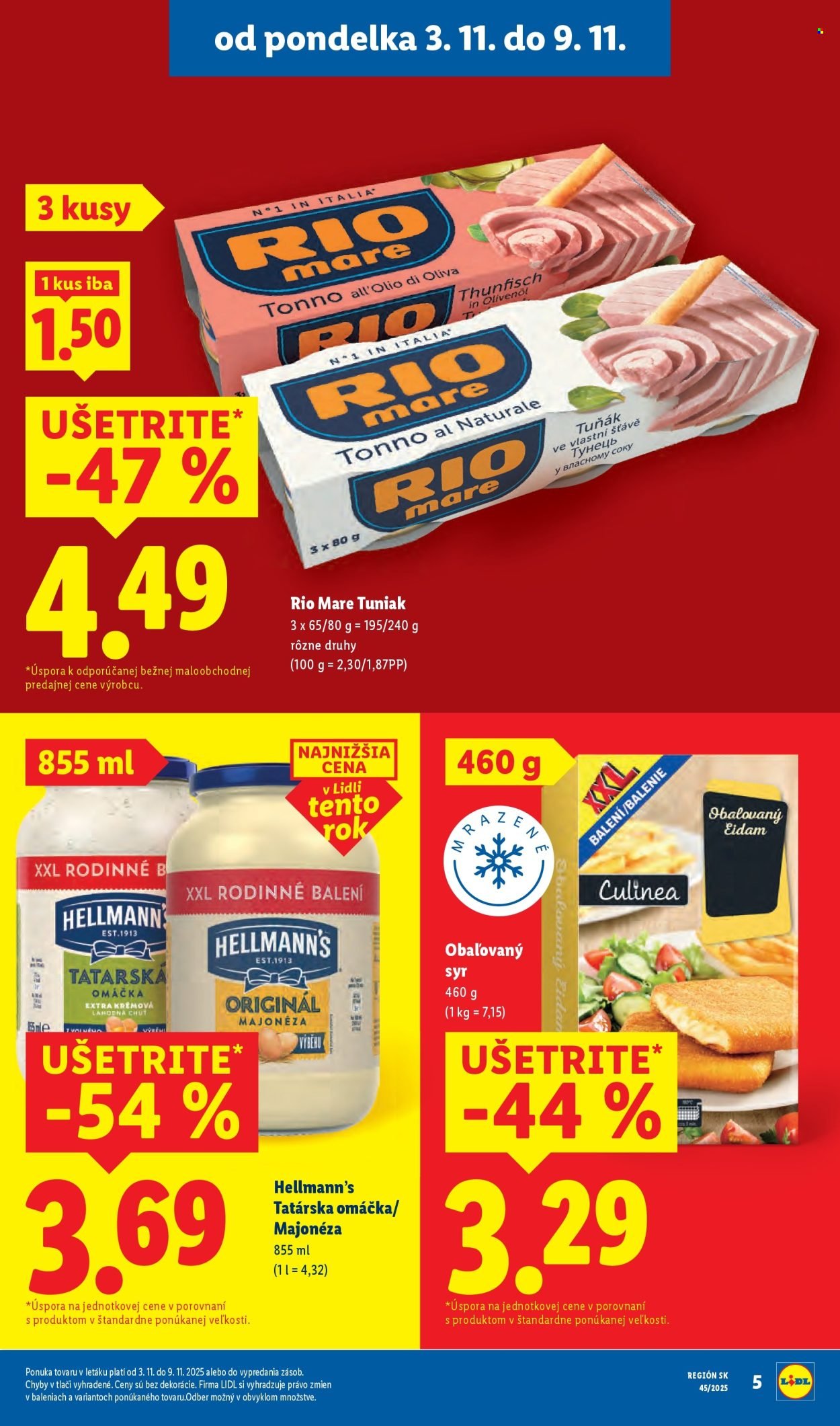 LIDL leták - Od pondelka 3.11.2025 (2025-11-03 - 2025-11-09) | 9