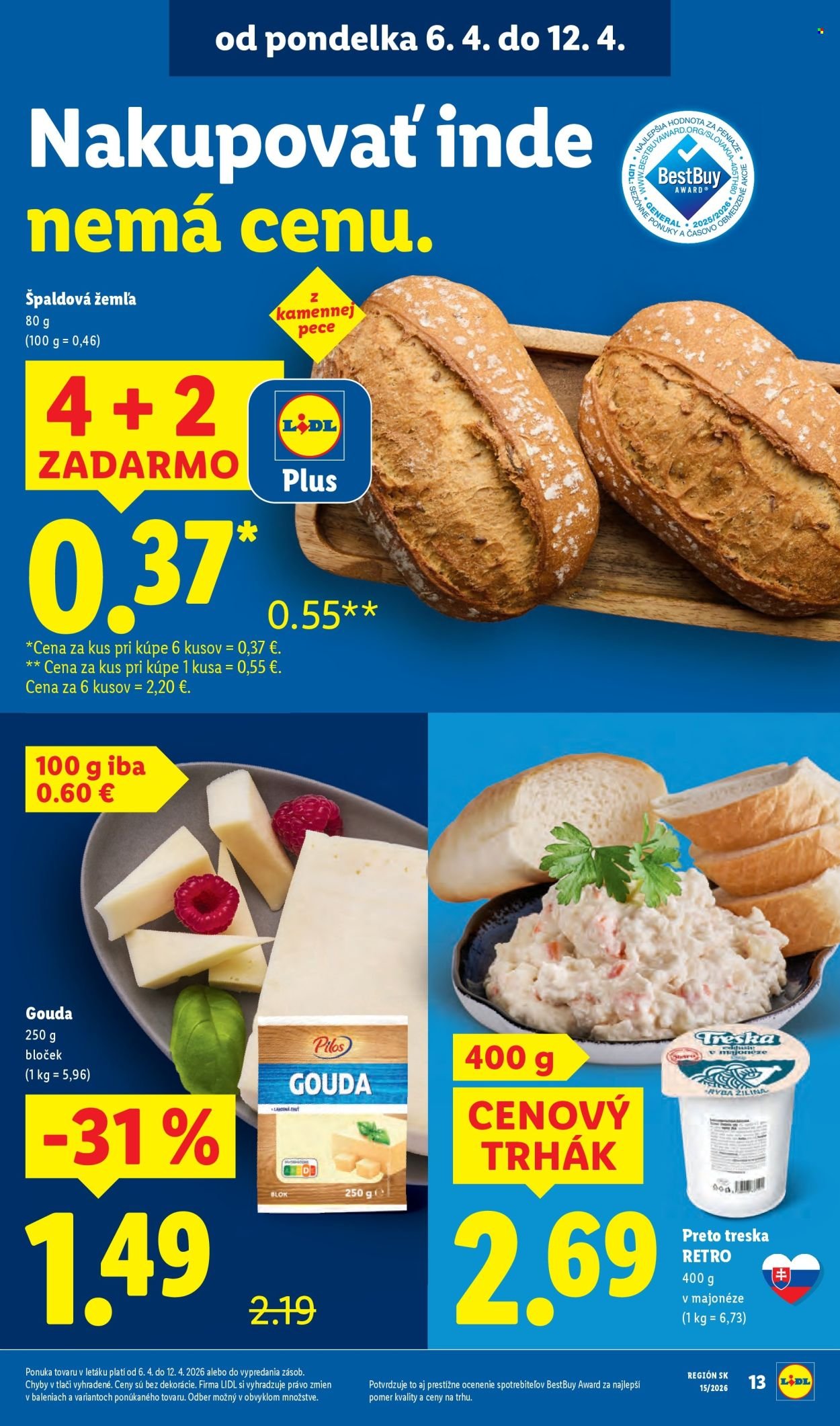 LIDL leták - Od pondelka 6.4.2026 (2026-04-06 - 2026-04-12) | 15