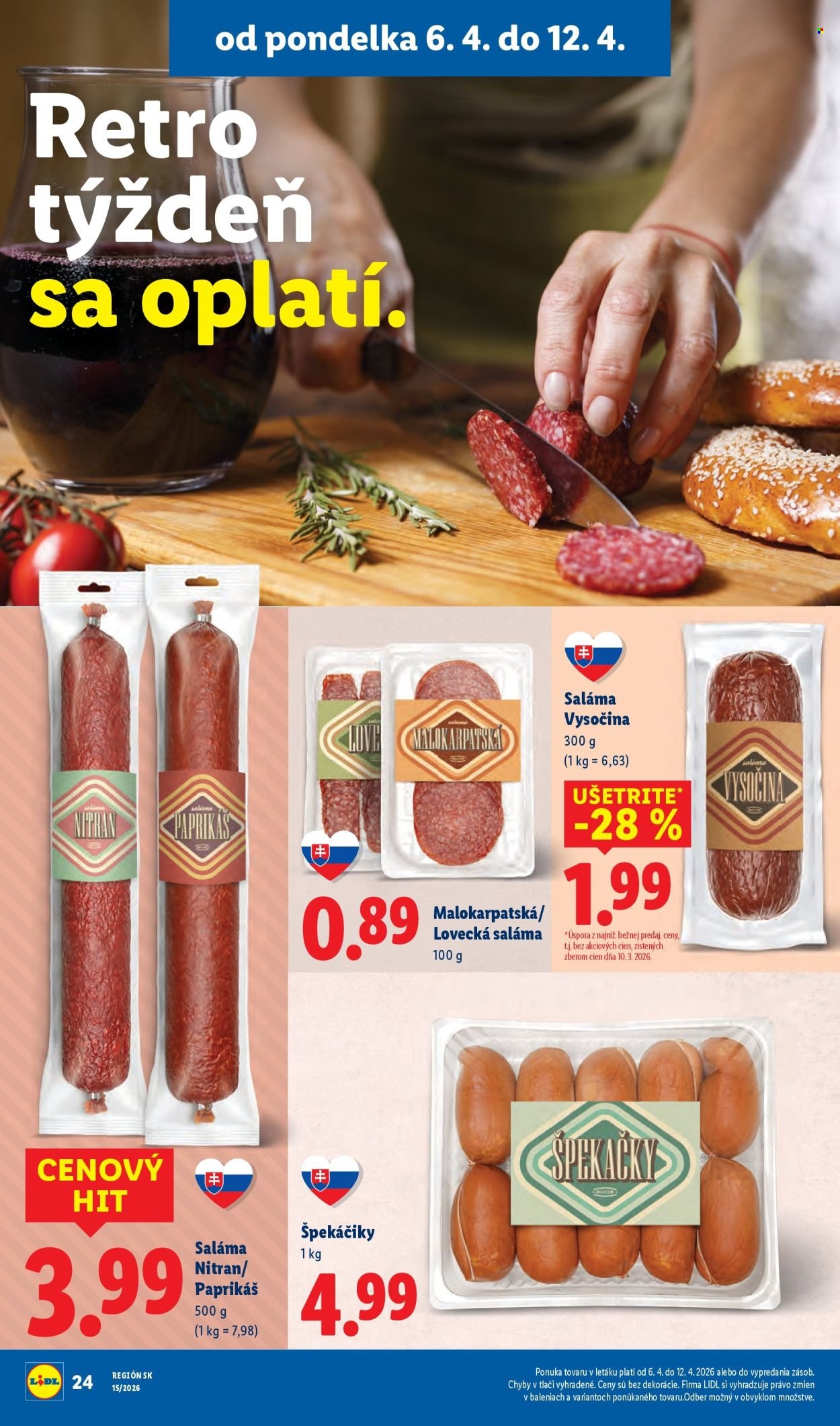LIDL leták - Od pondelka 6.4.2026 (2026-04-06 - 2026-04-12) | 26