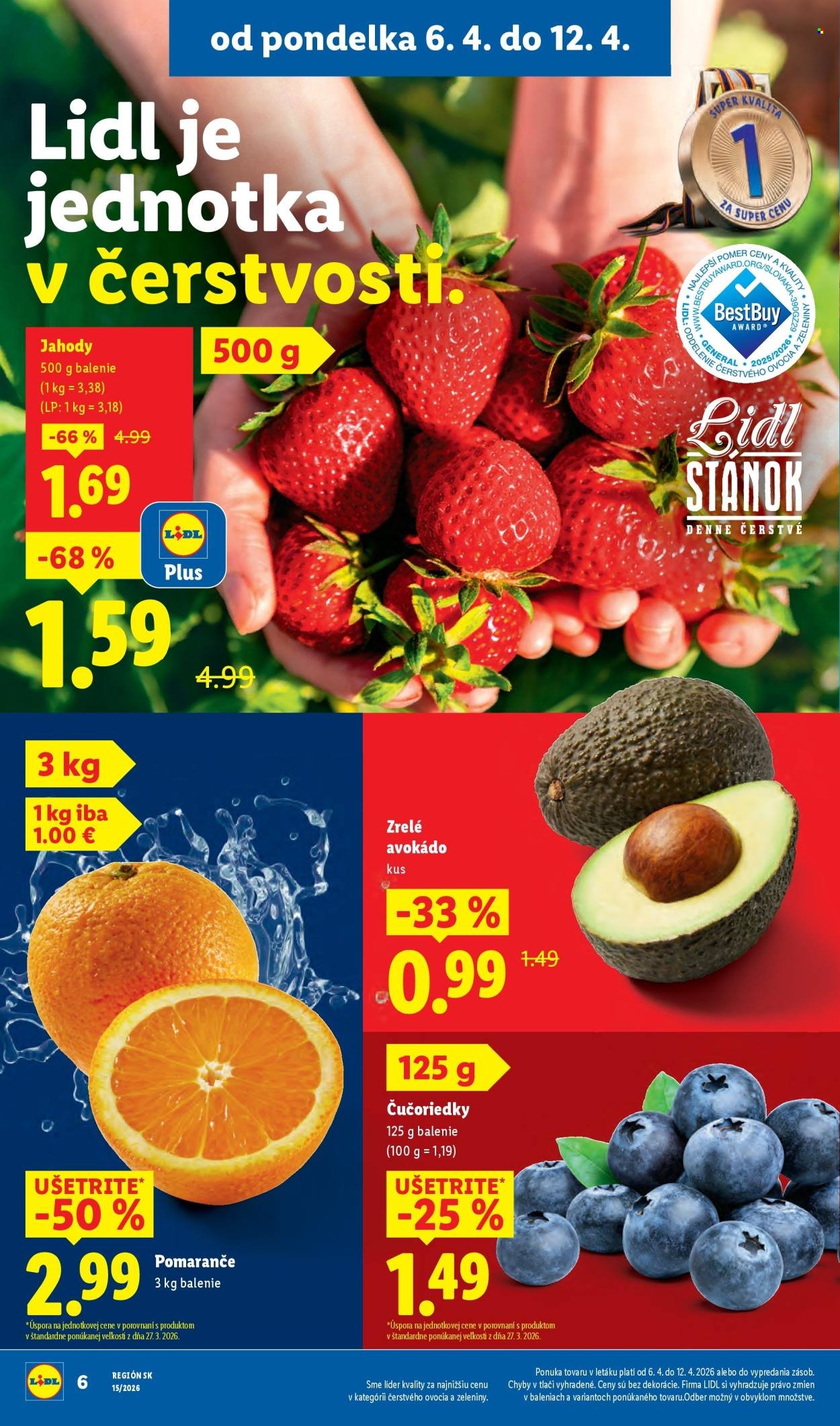 LIDL leták - Od pondelka 6.4.2026 (2026-04-06 - 2026-04-12) | 6