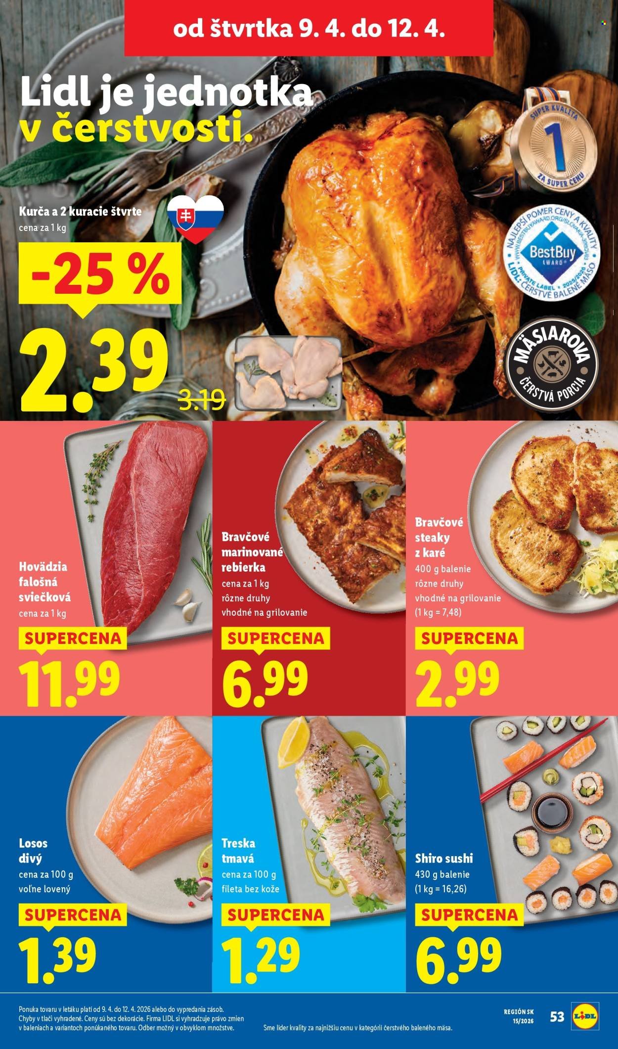 LIDL leták - Od pondelka 6.4.2026 (2026-04-06 - 2026-04-12) | 53