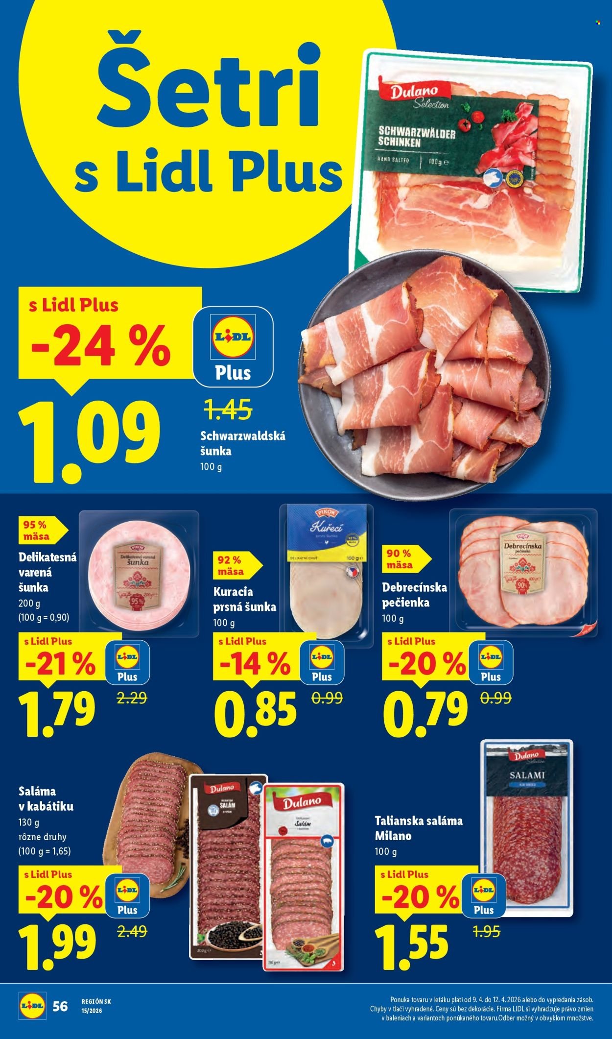 LIDL leták - Od pondelka 6.4.2026 (2026-04-06 - 2026-04-12) | 56