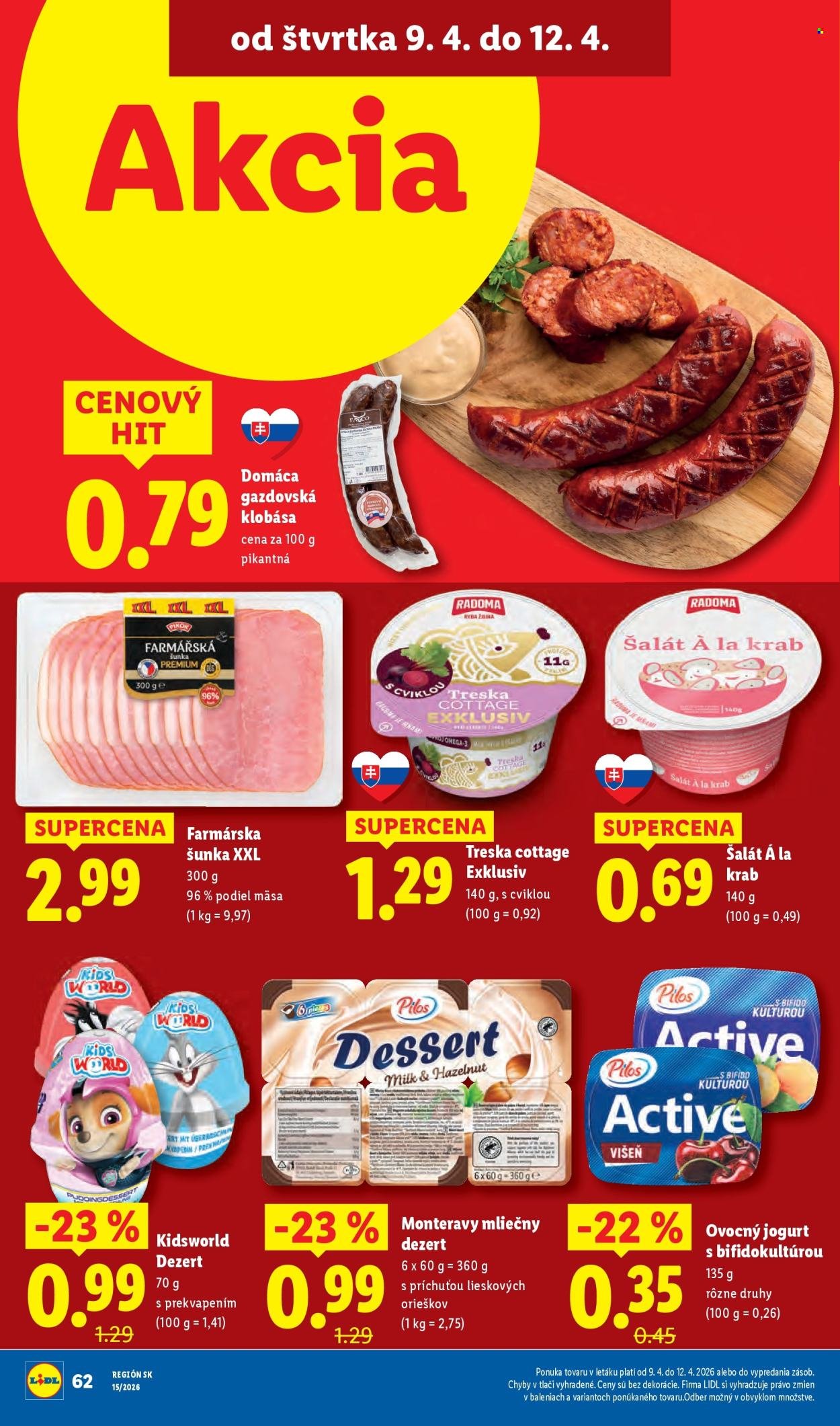 LIDL leták - Od pondelka 6.4.2026 (2026-04-06 - 2026-04-12) | 64