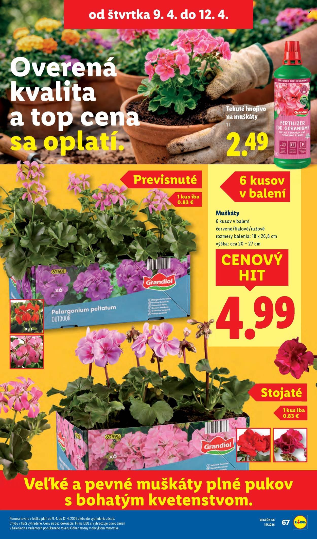 LIDL leták - Od pondelka 6.4.2026 (2026-04-06 - 2026-04-12) | 69