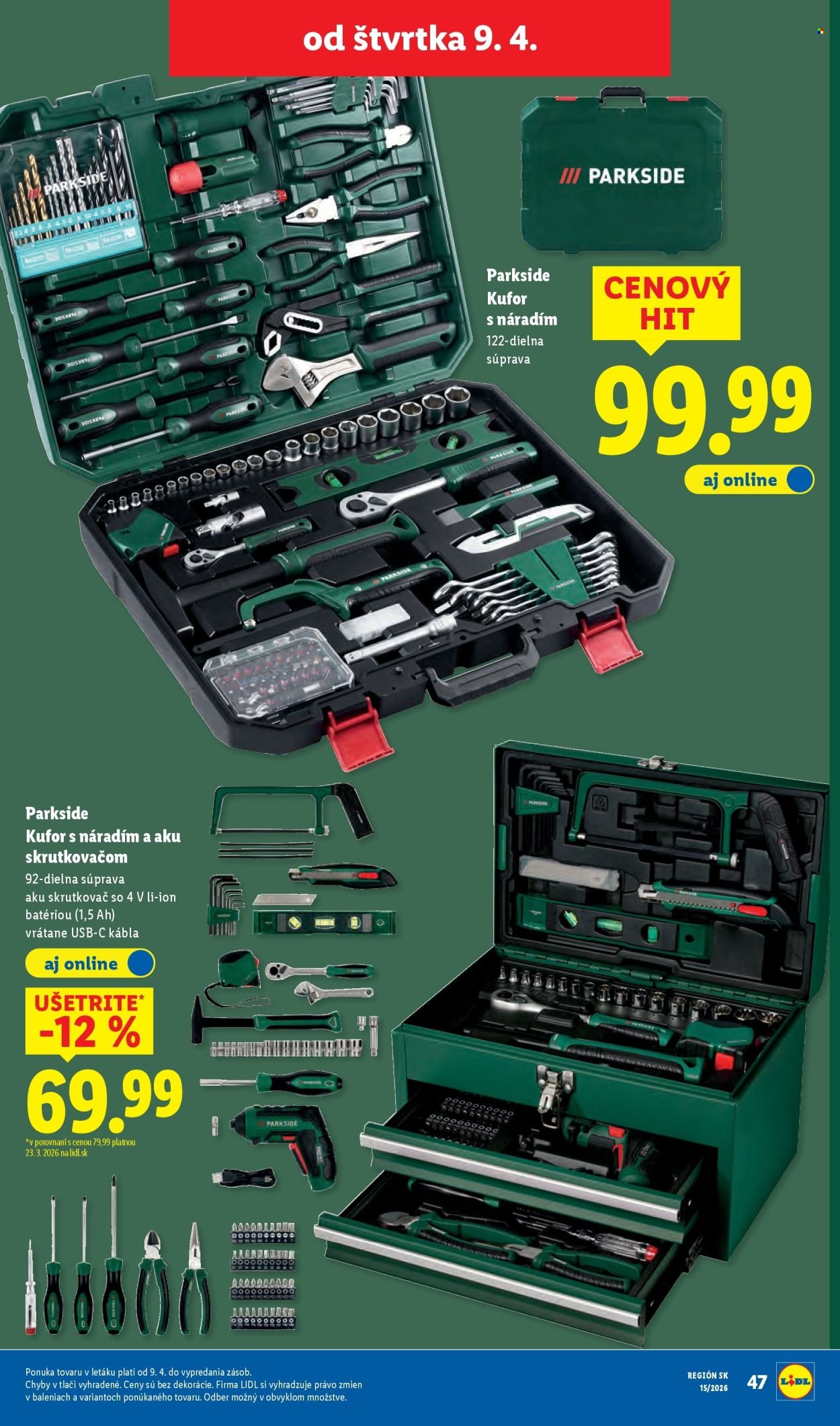 LIDL leták - Od pondelka 6.4.2026 (2026-04-06 - 2026-04-12) | 74