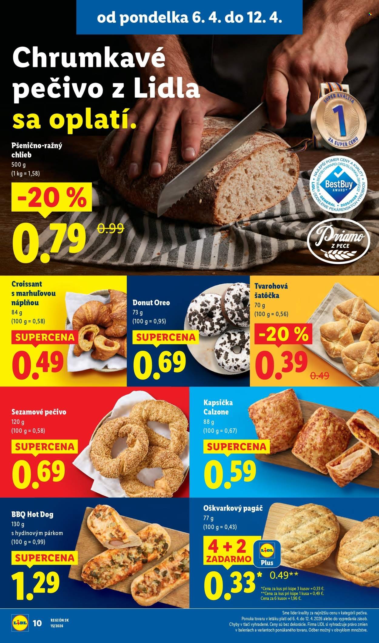 LIDL leták - Od pondelka 6.4.2026 (2026-04-06 - 2026-04-12) | 10