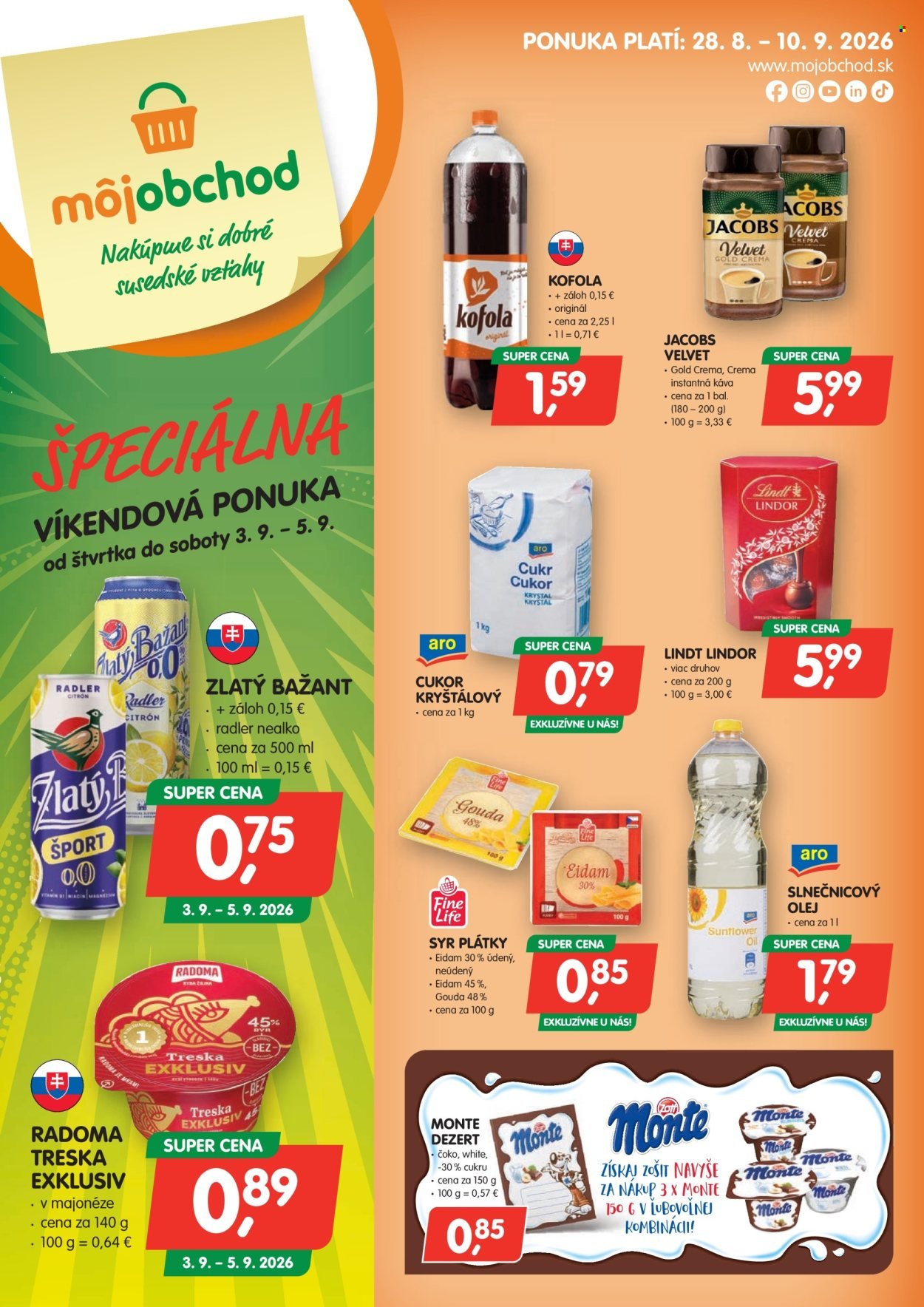MÔJ OBCHOD leták - Od piatka 28.8.2026