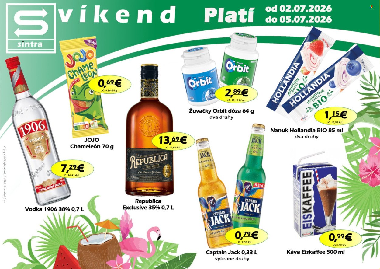 SINTRA leták - Od štvrtka 2.7.2026