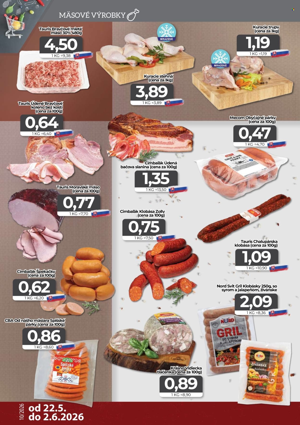 CBA KOMFOS leták - Výhodná ponuka - opäť lacnejšie