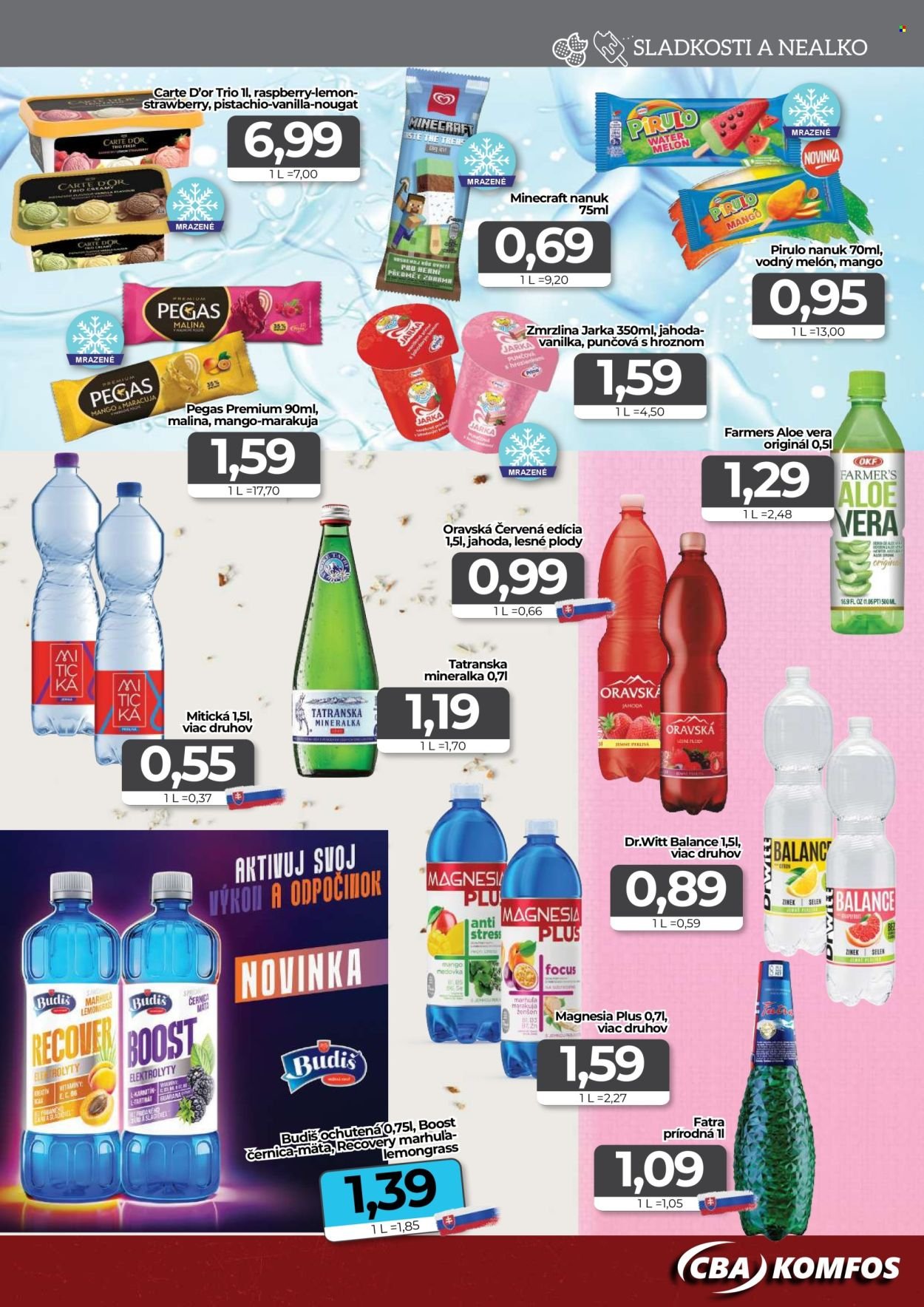 CBA KOMFOS leták - Výhodná ponuka - opäť lacnejšie