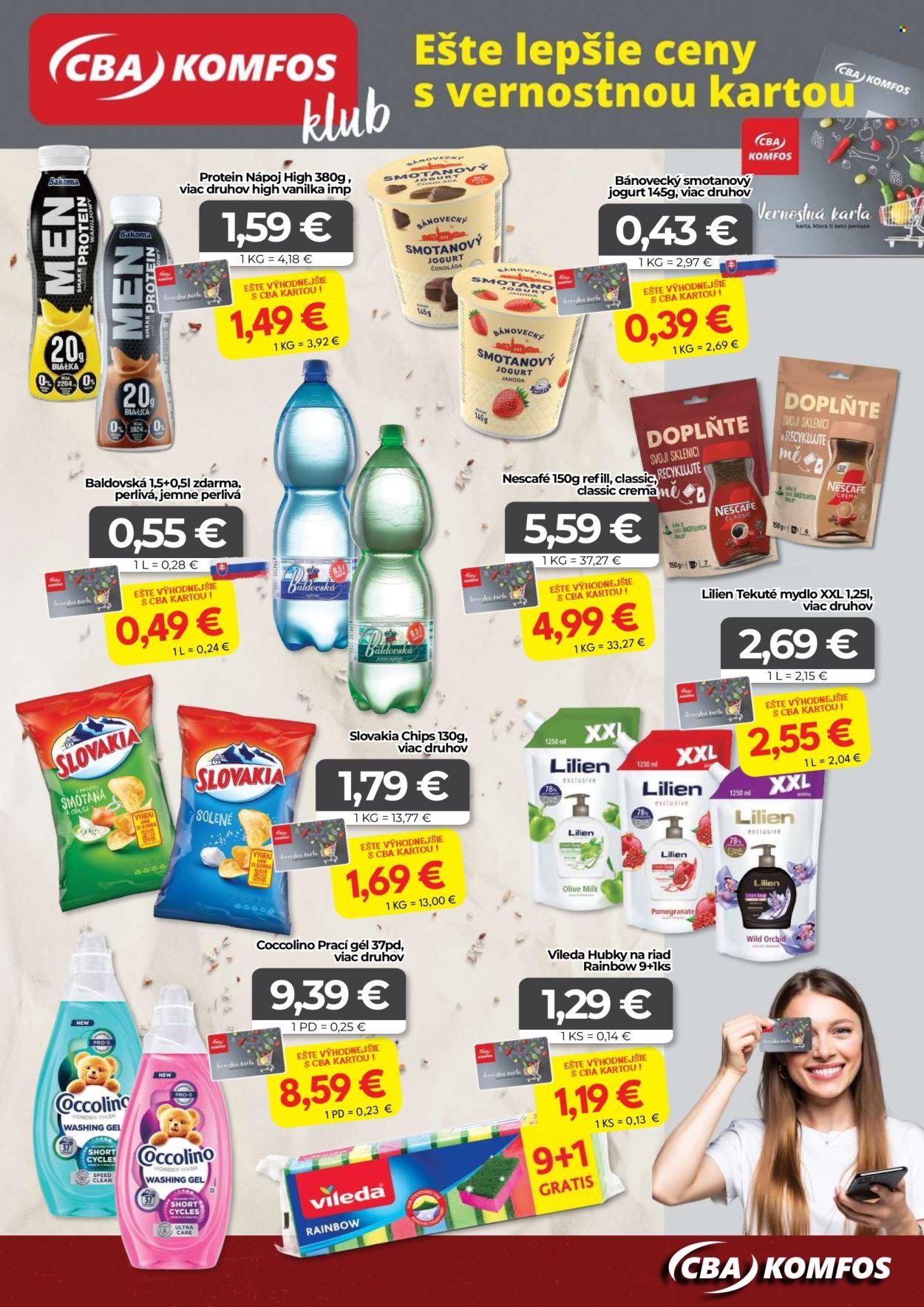 CBA KOMFOS leták - Výhodná ponuka - opäť lacnejšie