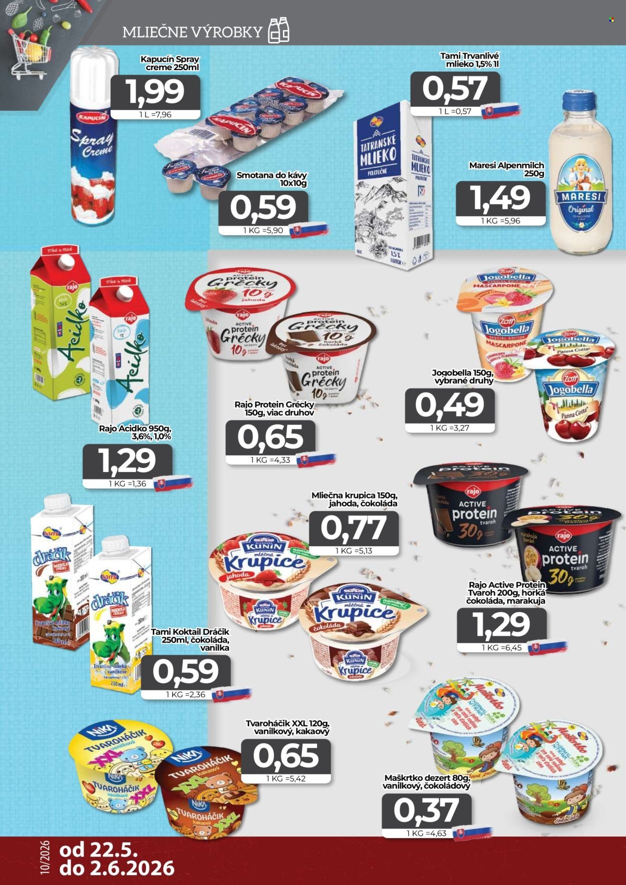 CBA KOMFOS leták - Výhodná ponuka - opäť lacnejšie