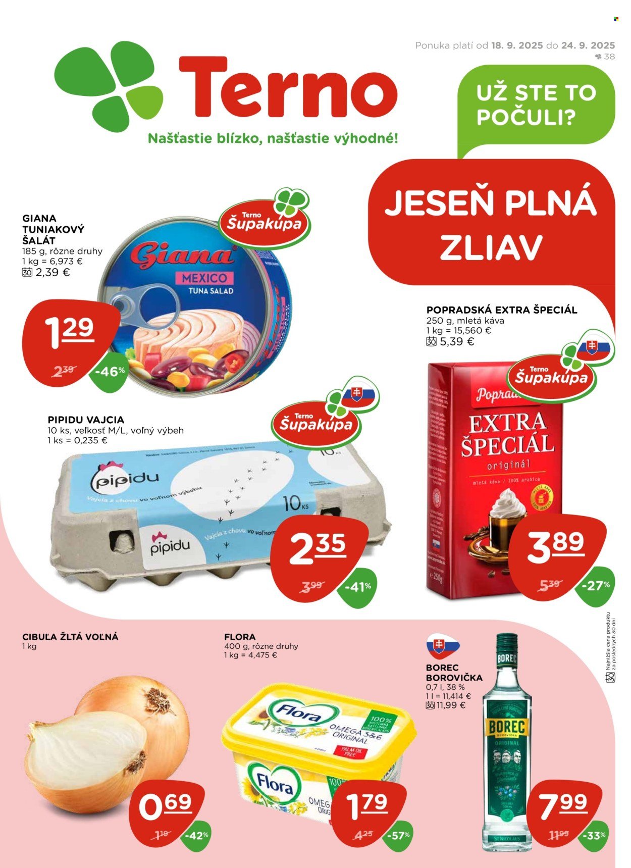 TERNO leták - Od štvrtka 18.9.2025 (2025-09-18 - 2025-09-24) | 1