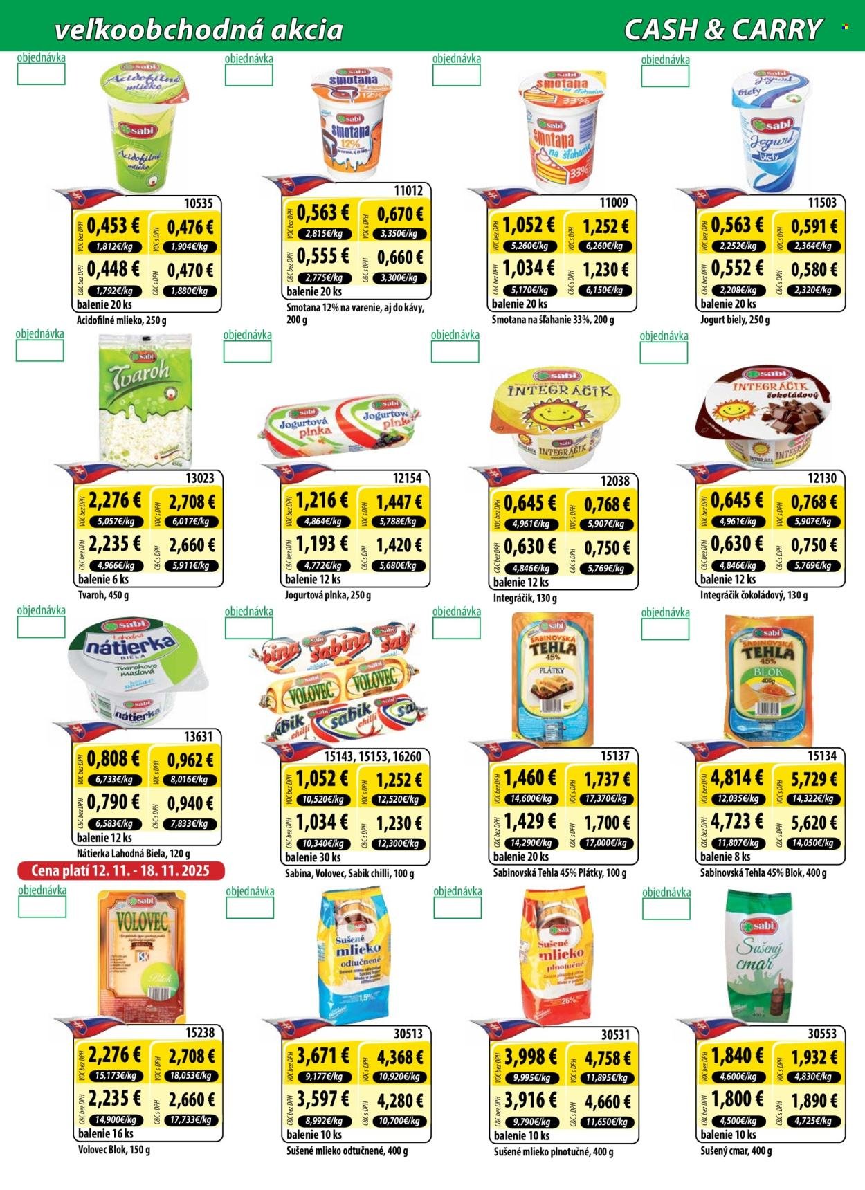 MILK AGRO leták - Cash & Carry (2025-11-12 - 2025-11-25) | 2