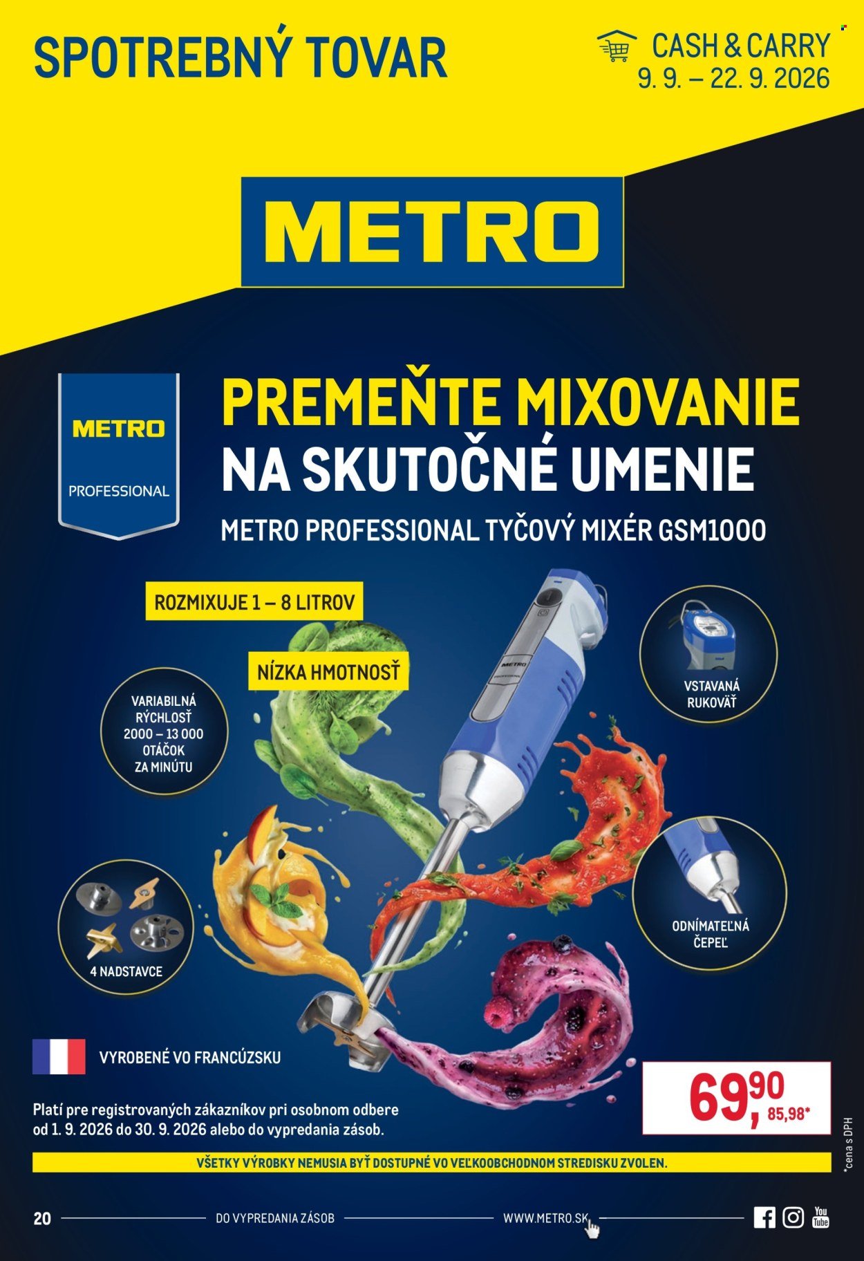 METRO leták - Spotrebný tovar