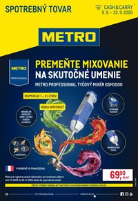 METRO leták - Spotrebný tovar