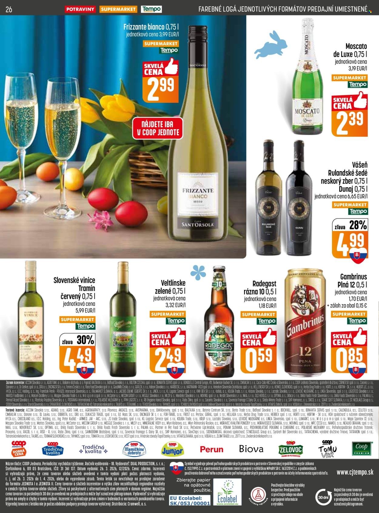 COOP JEDNOTA leták - Od štvrtka 26.3.2026 (2026-03-26 - 2026-04-01) | 26