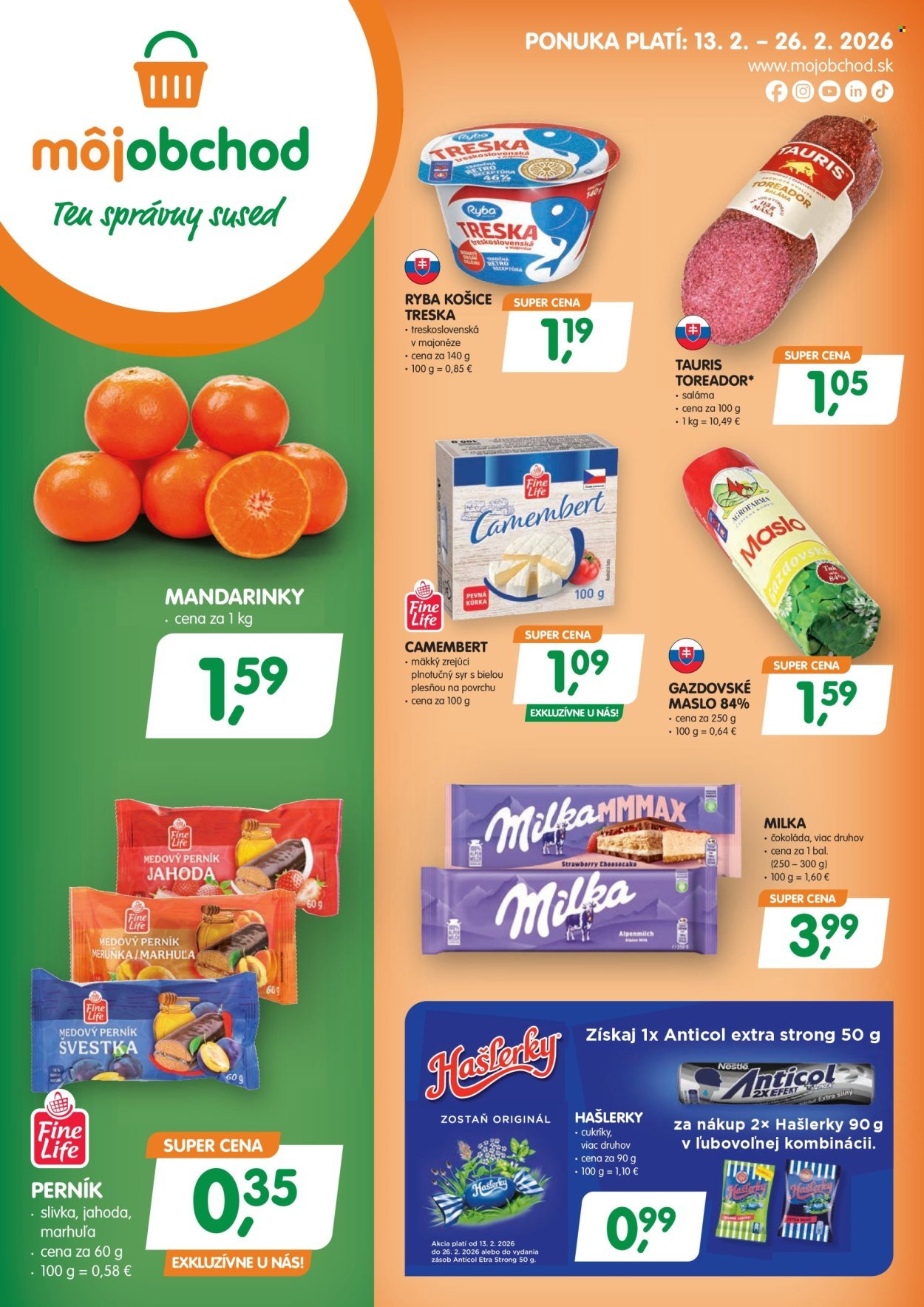 MÔJ OBCHOD leták - Od piatka 13.2.2026 (2026-02-13 - 2026-02-26) | 1
