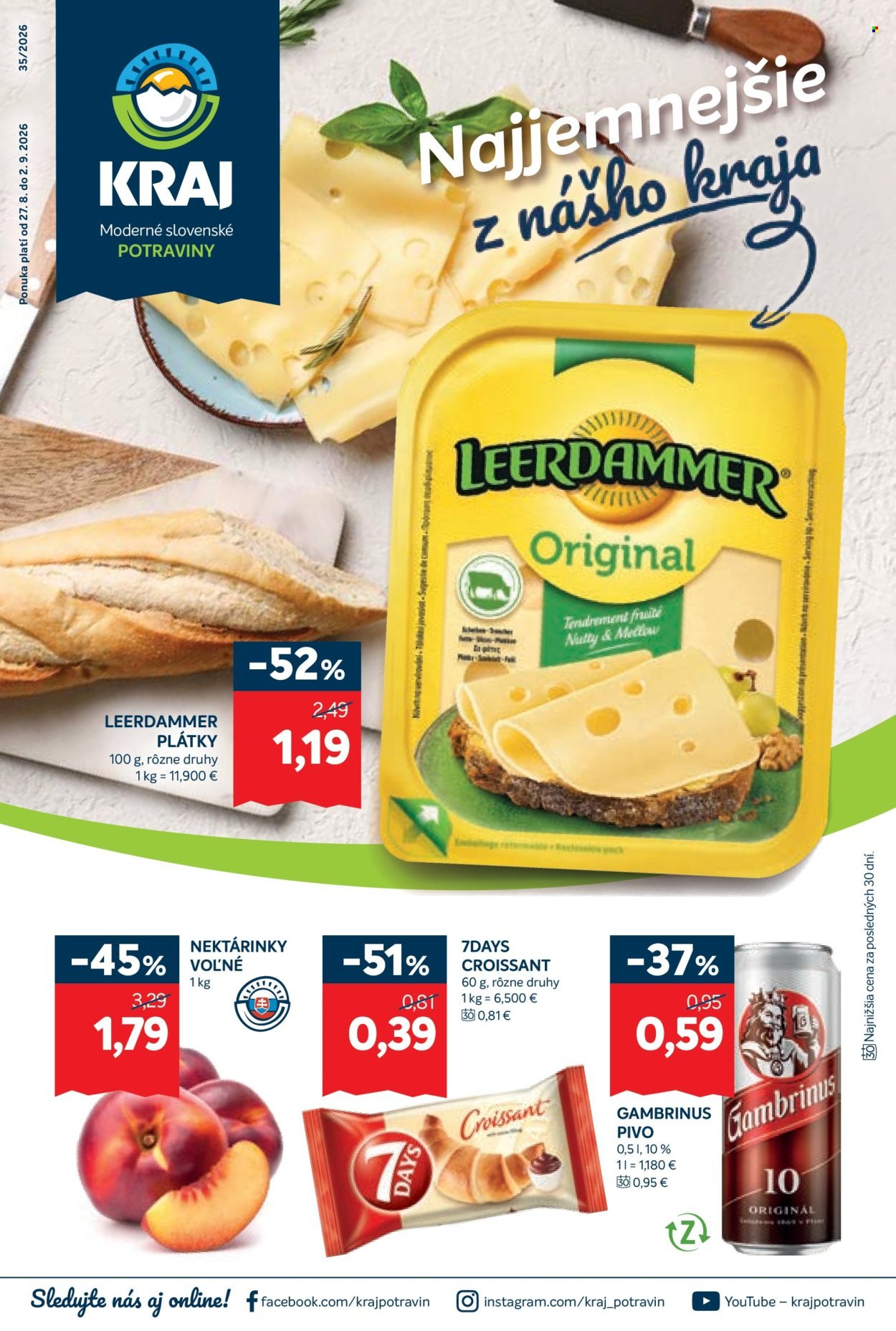KRAJ leták - Od štvrtka 27.8.2026