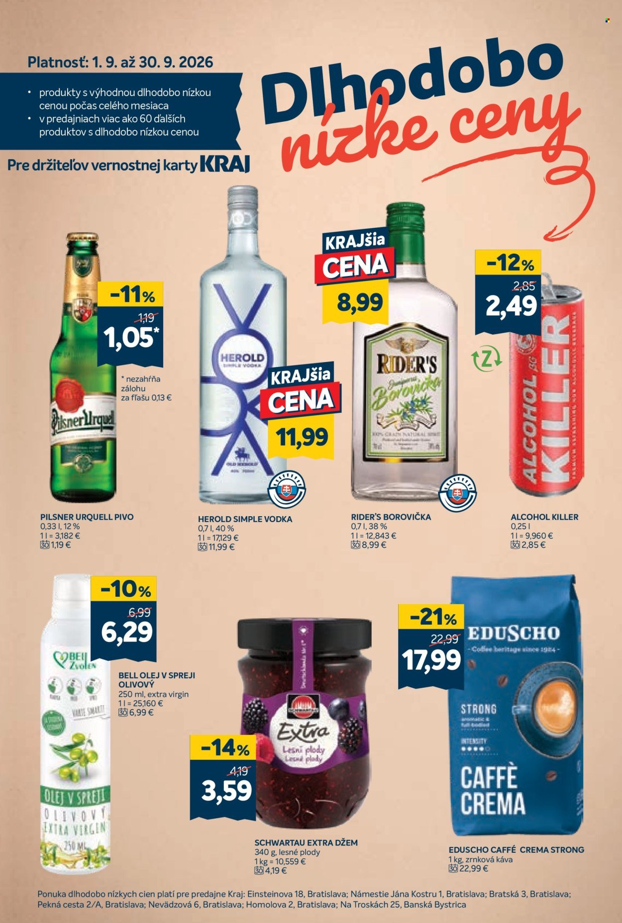 KRAJ leták - Od štvrtka 27.8.2026