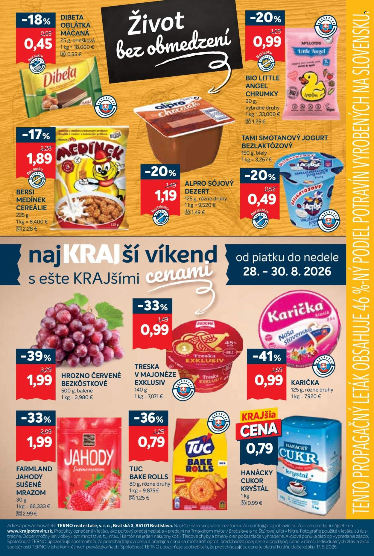 KRAJ leták - Od štvrtka 27.8.2026