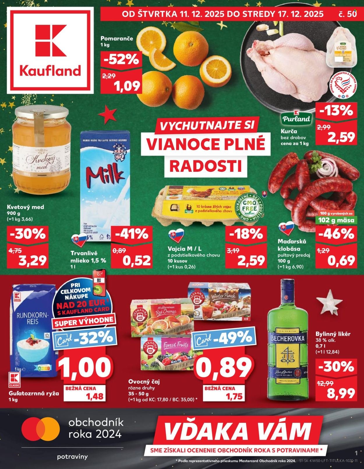 KAUFLAND leták - Od štvrtka 11.12.2025 (2025-12-11 - 2025-12-17) | 1