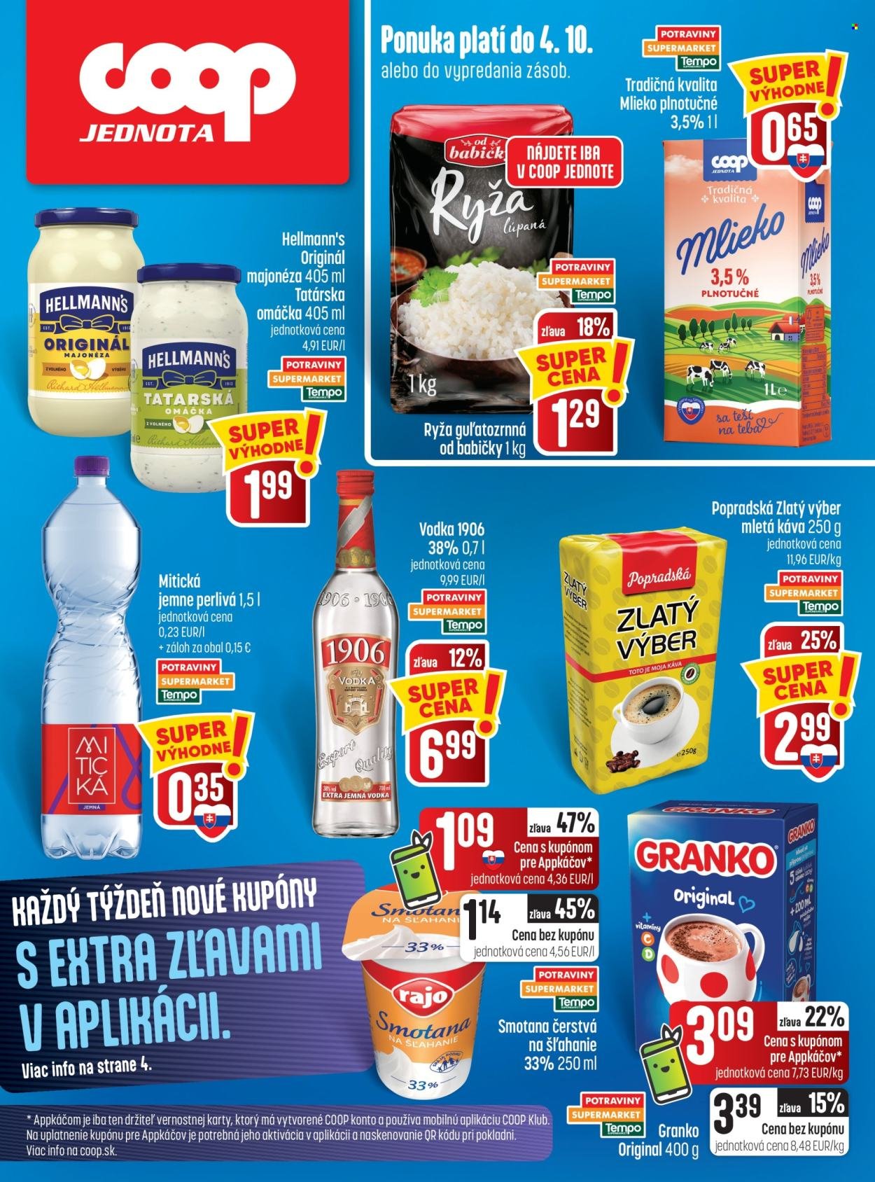 COOP JEDNOTA leták - Od štvrtka 1.10.2026