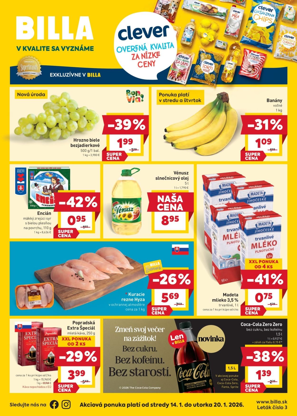 BILLA leták - Od stredy 14.1.2026 (2026-01-14 - 2026-01-20) | 1