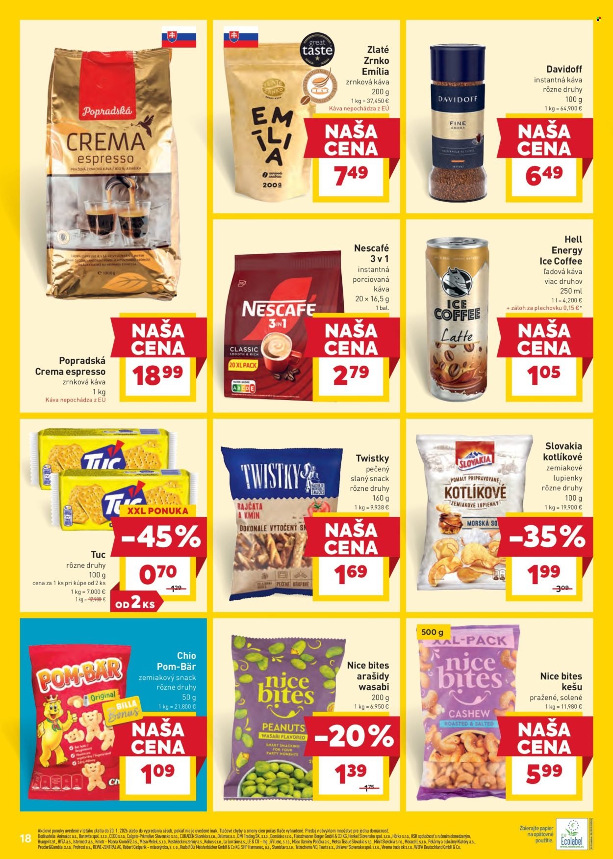 BILLA leták - Od stredy 14.1.2026 (2026-01-14 - 2026-01-20) | 18