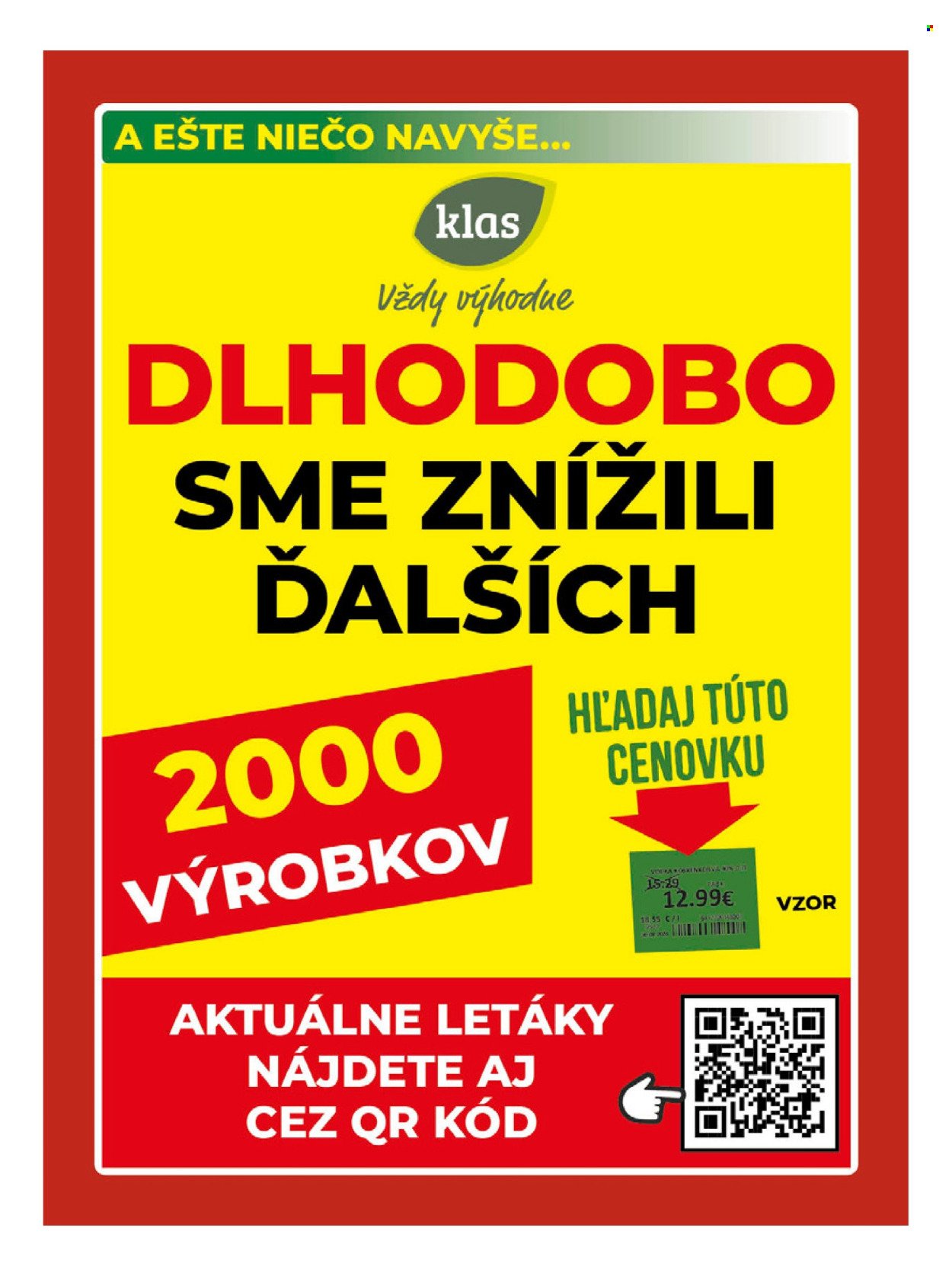 KLAS leták - Od pondelka 7.9.2026