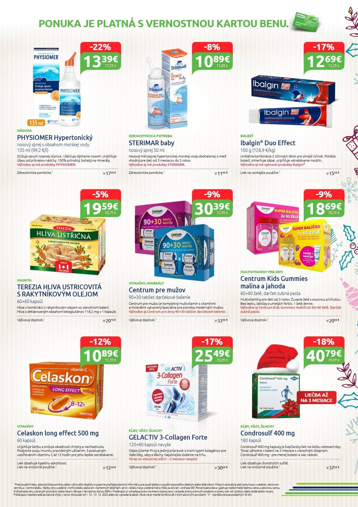 BENU LEKÁREŇ leták - Od pondelka 1.12.2025 (2025-12-01 - 2025-12-31) | 3