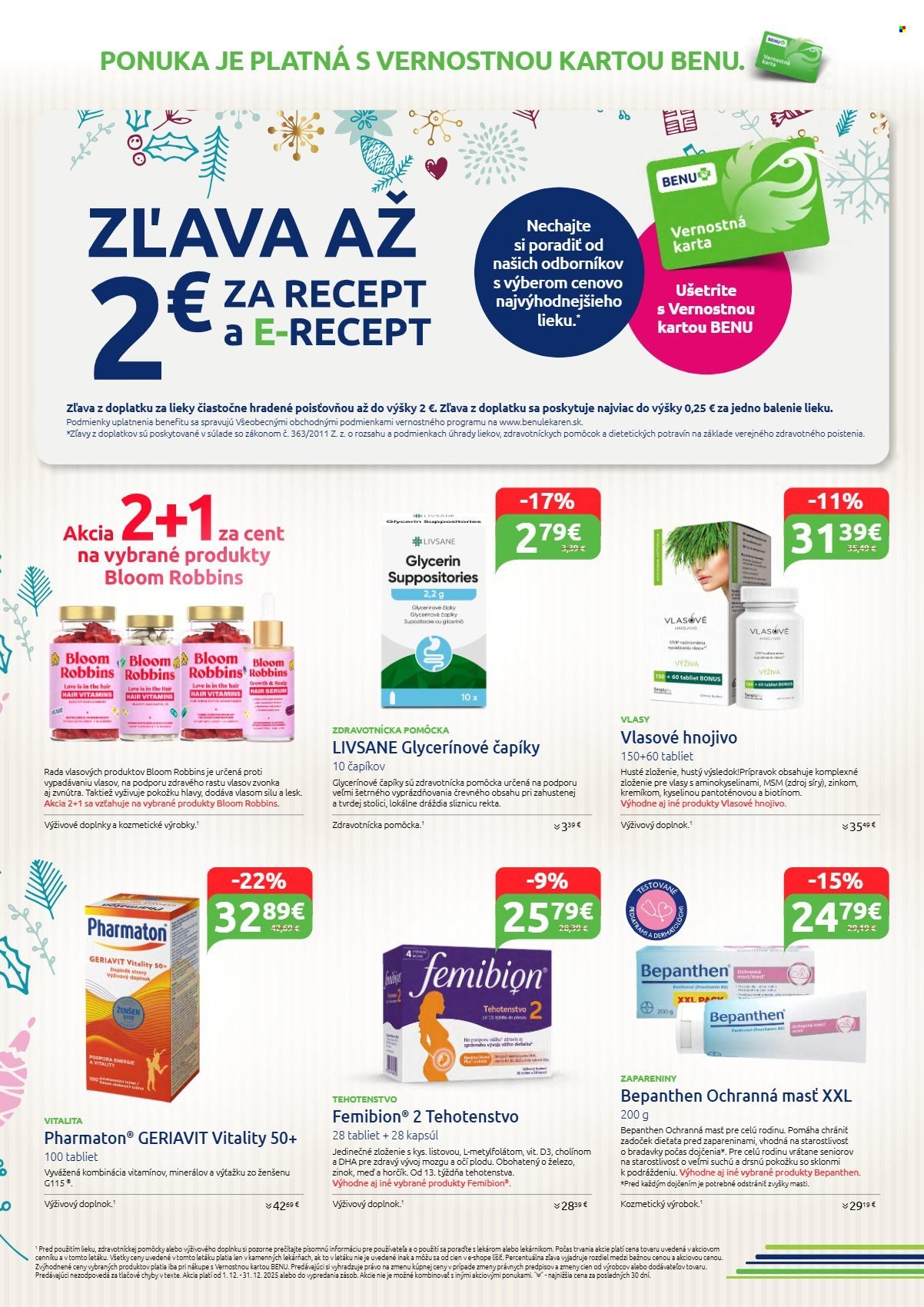 BENU LEKÁREŇ leták - Od pondelka 1.12.2025 (2025-12-01 - 2025-12-31) | 6