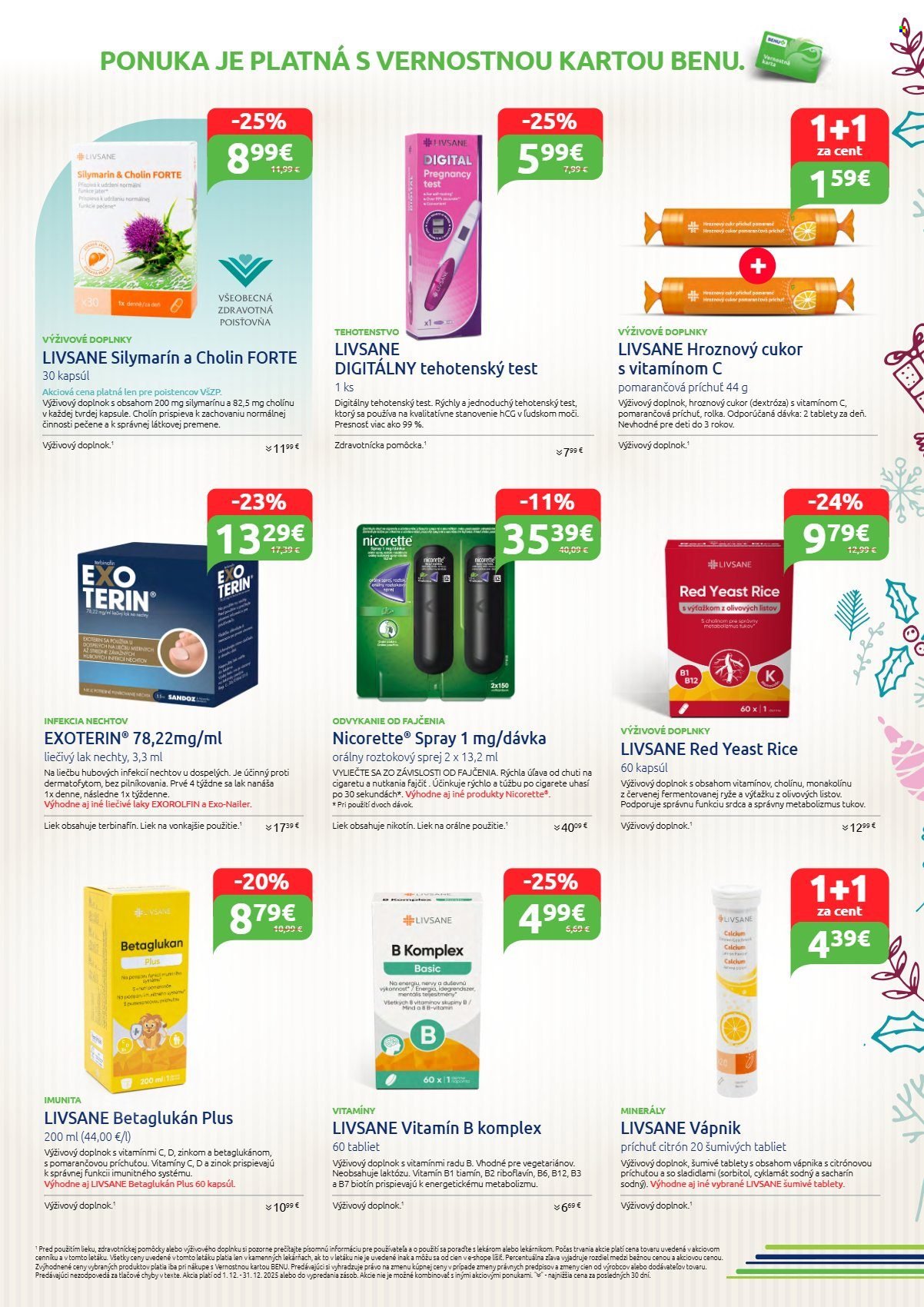 BENU LEKÁREŇ leták - Od pondelka 1.12.2025 (2025-12-01 - 2025-12-31) | 7