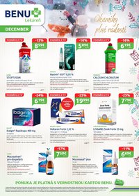 BENU LEKÁREŇ leták - Od pondelka 1.12.2025 (2025-12-01 - 2025-12-31)