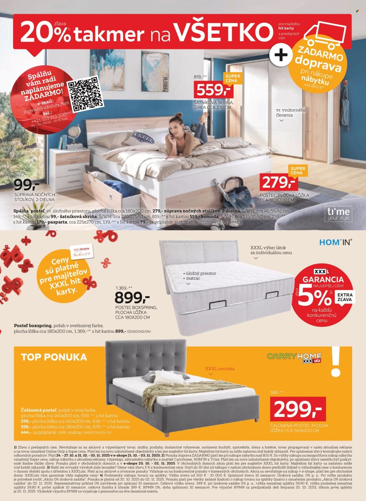 XXXLUTZ leták - Zľava 20 % takmer na všetko! (2025-10-20 - 2025-11-02) | 2