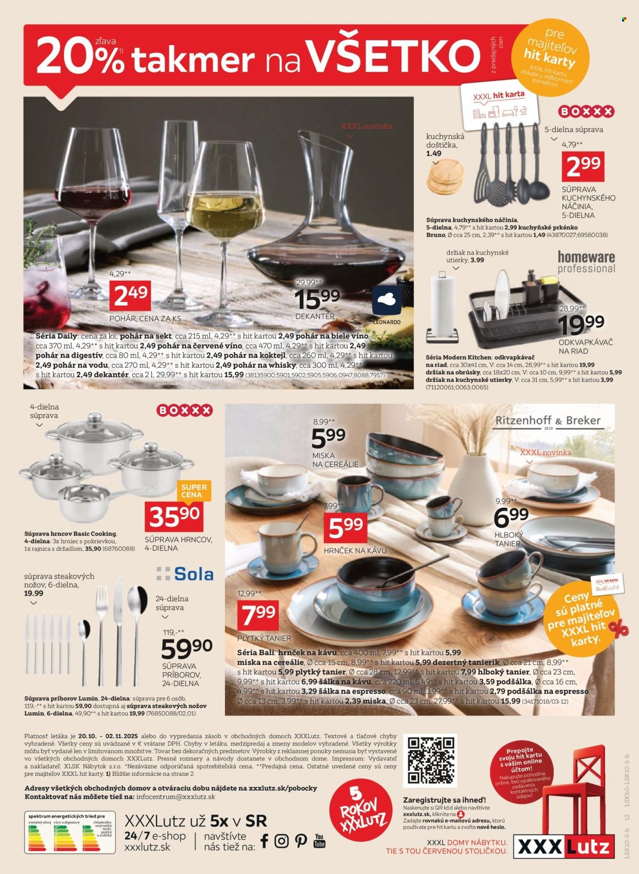 XXXLUTZ leták - Zľava 20 % takmer na všetko! (2025-10-20 - 2025-11-02) | 12