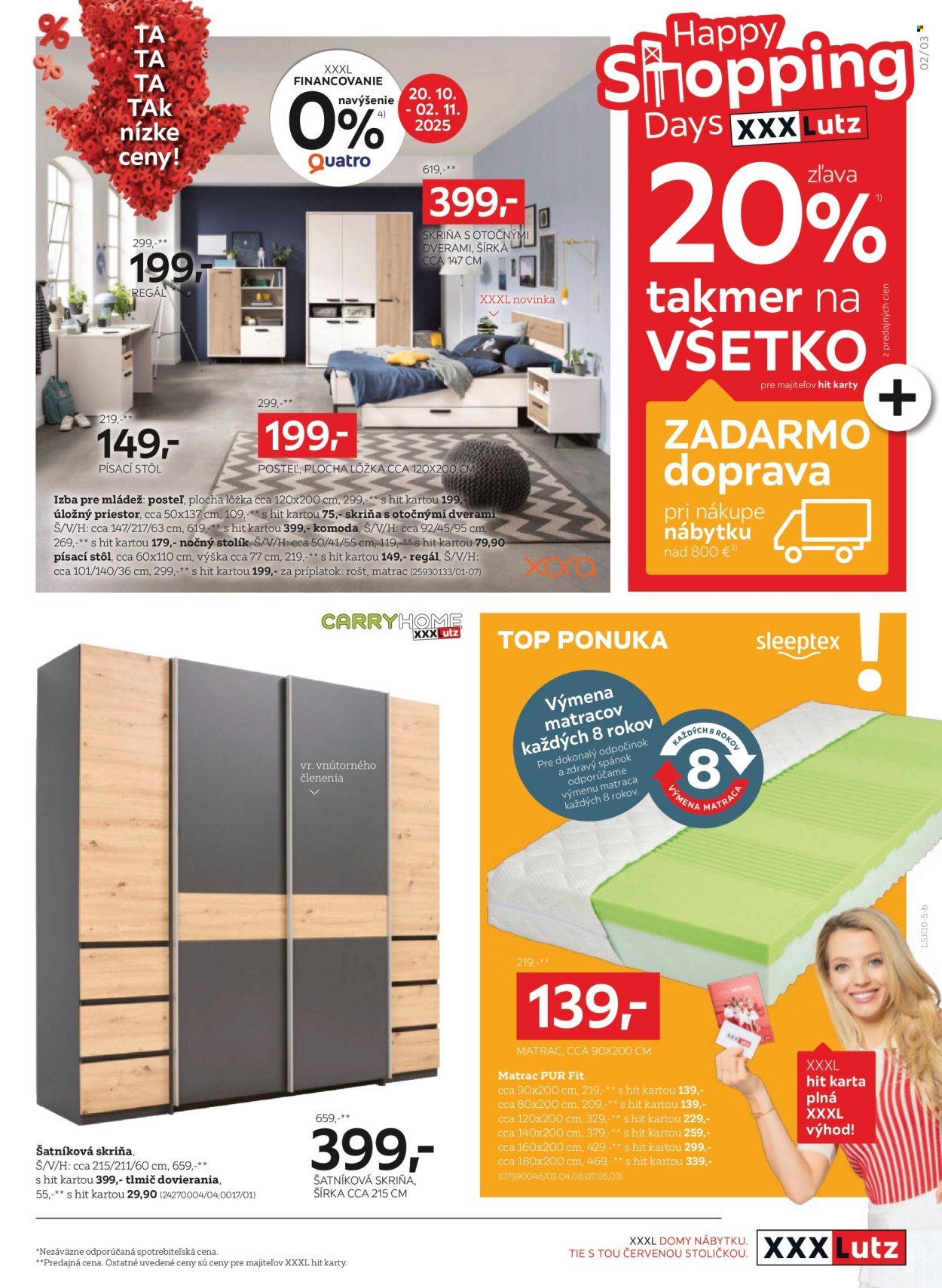 XXXLUTZ leták - Zľava 20 % takmer na všetko! (2025-10-20 - 2025-11-02) | 3