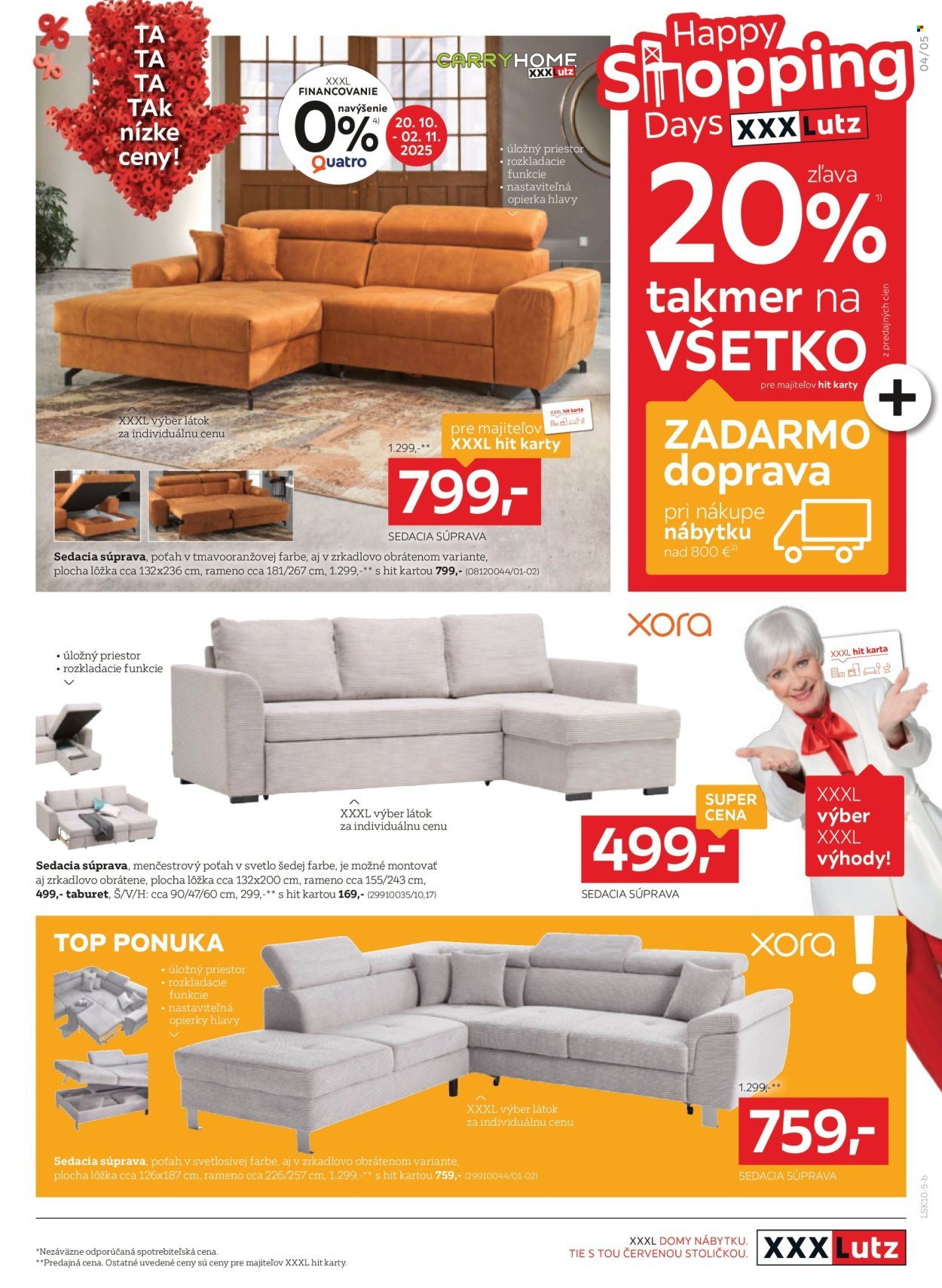 XXXLUTZ leták - Zľava 20 % takmer na všetko! (2025-10-20 - 2025-11-02) | 5