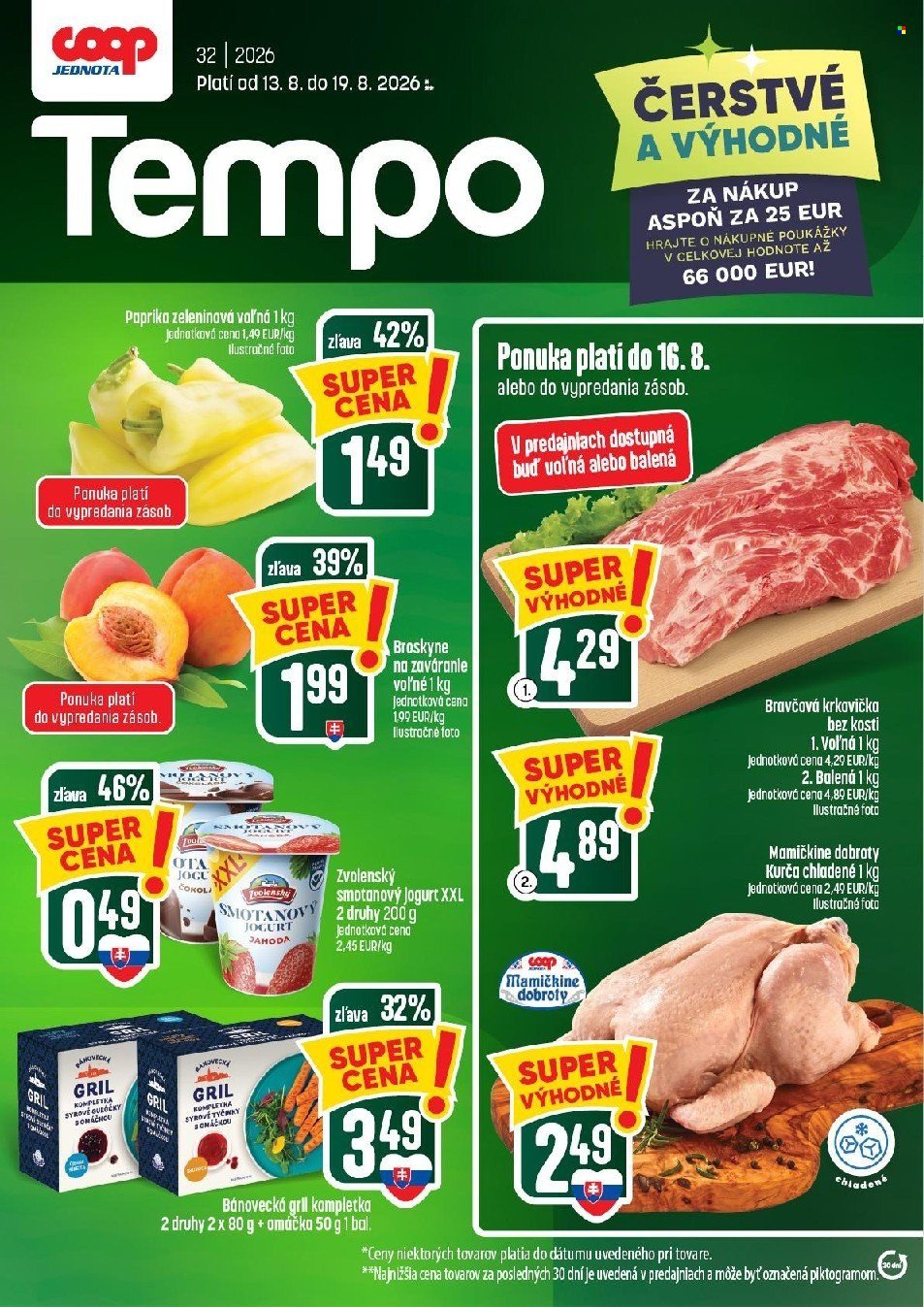 COOP JEDNOTA leták - Od štvrtka 13.8.2026