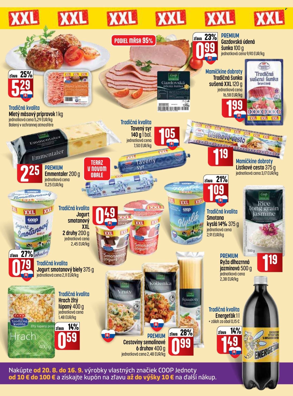 COOP JEDNOTA leták - Od štvrtka 3.9.2026