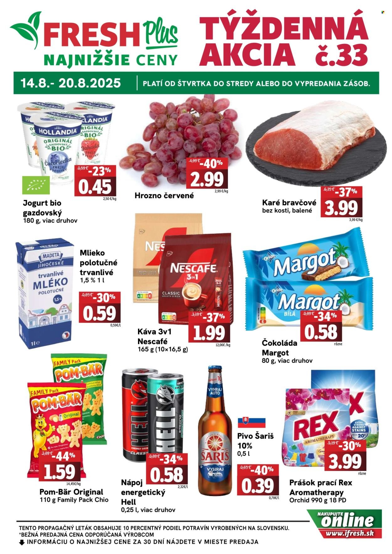 FRESH leták - Týždenná akcia (2025-08-14 - 2025-08-20) | 1