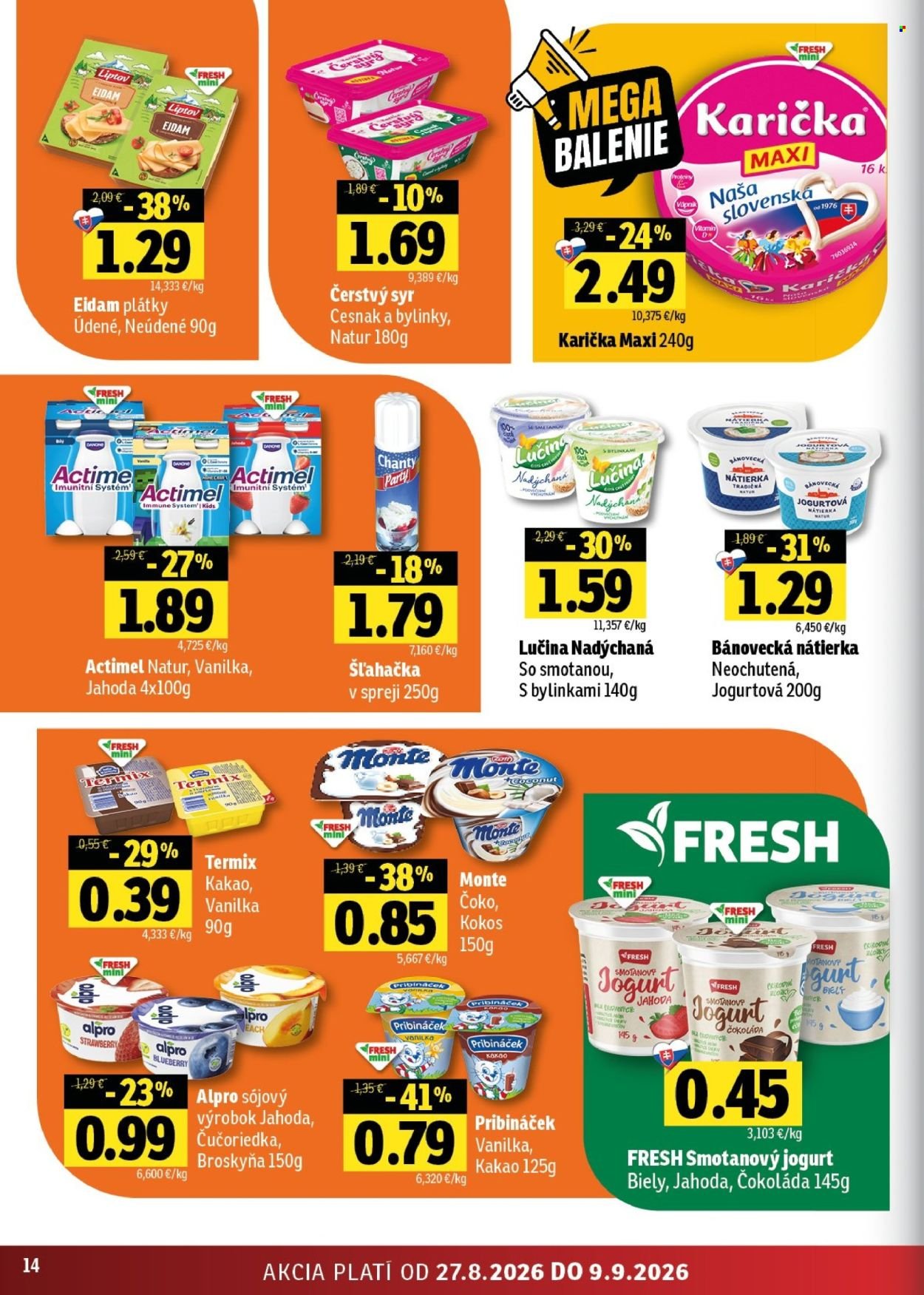 FRESH leták - Stredné a západné Slovensko