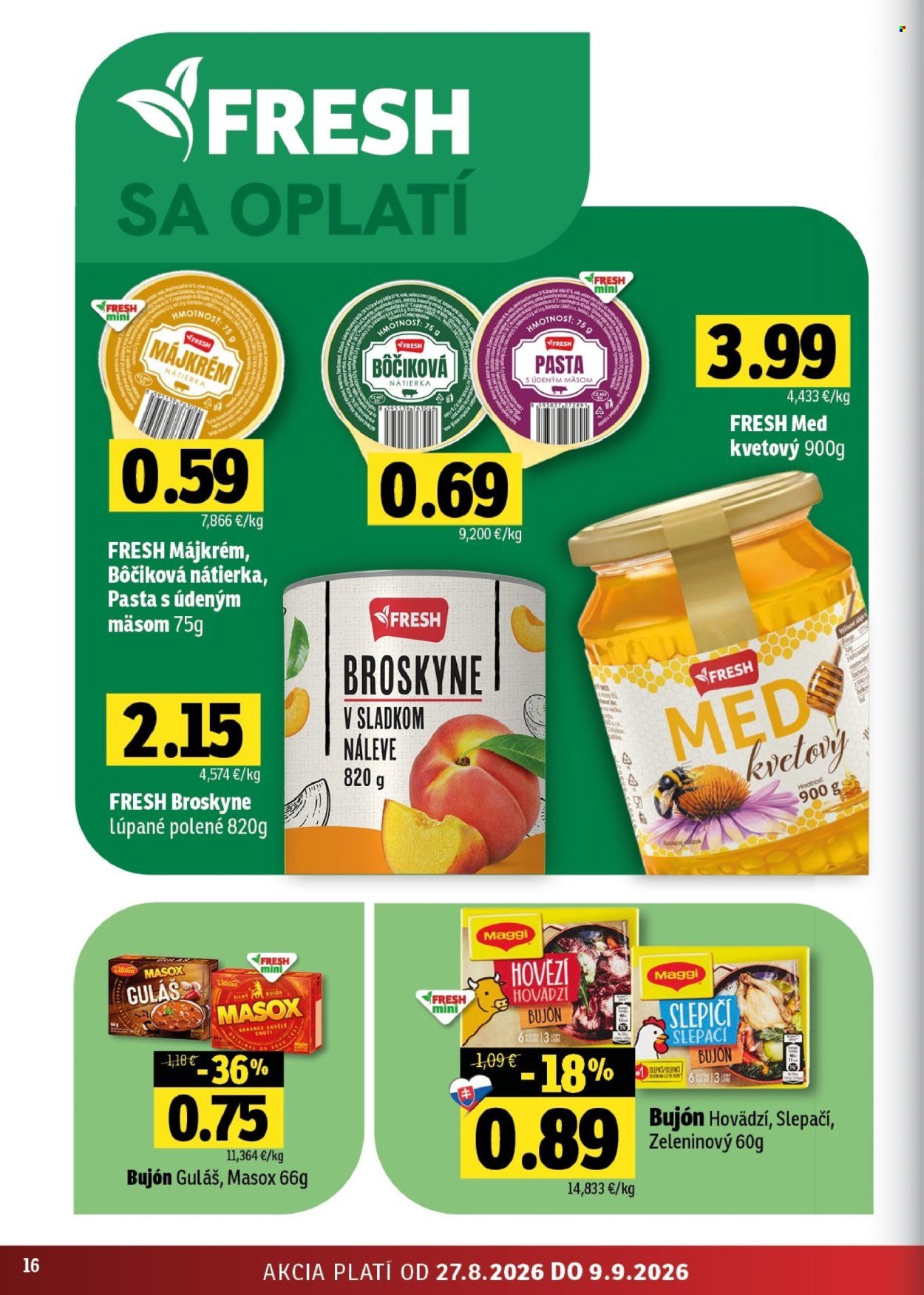 FRESH leták - Stredné a západné Slovensko