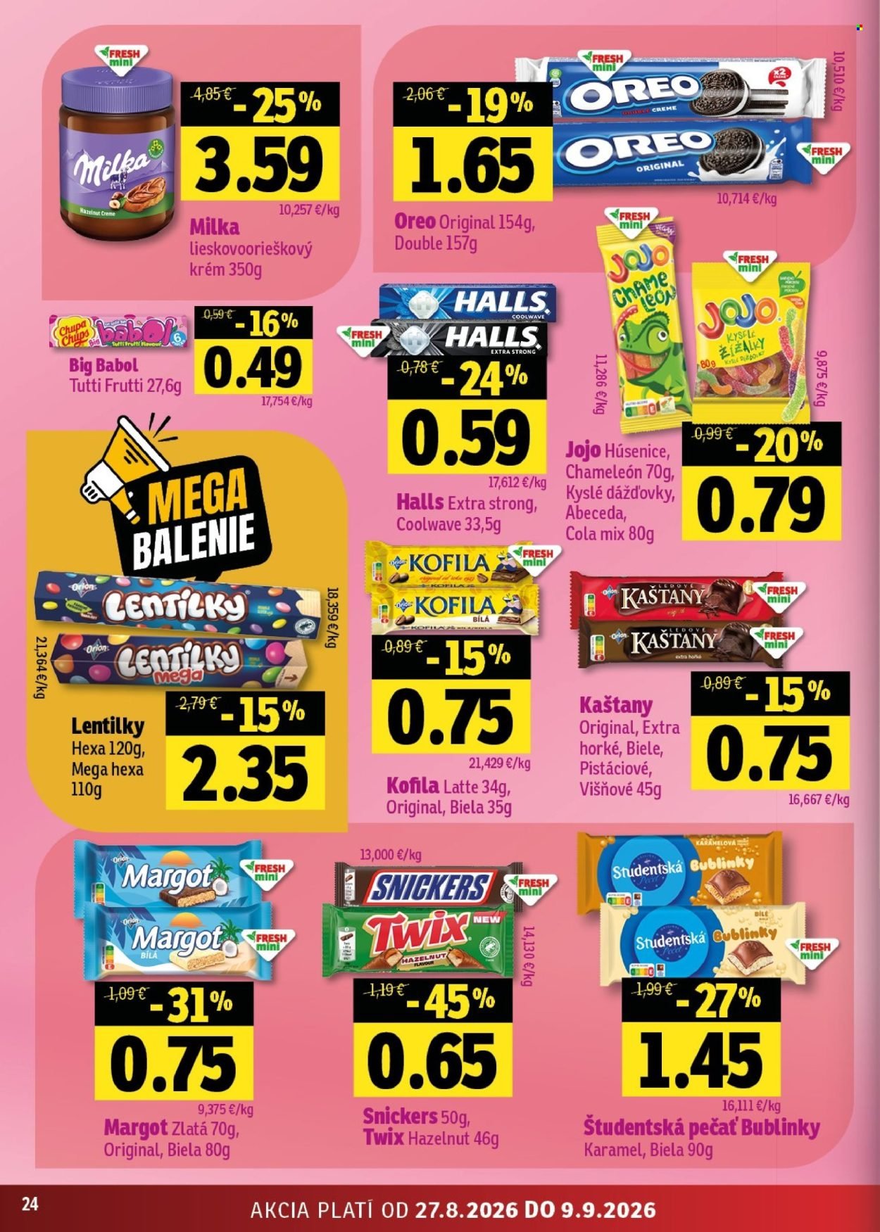 FRESH leták - Stredné a západné Slovensko